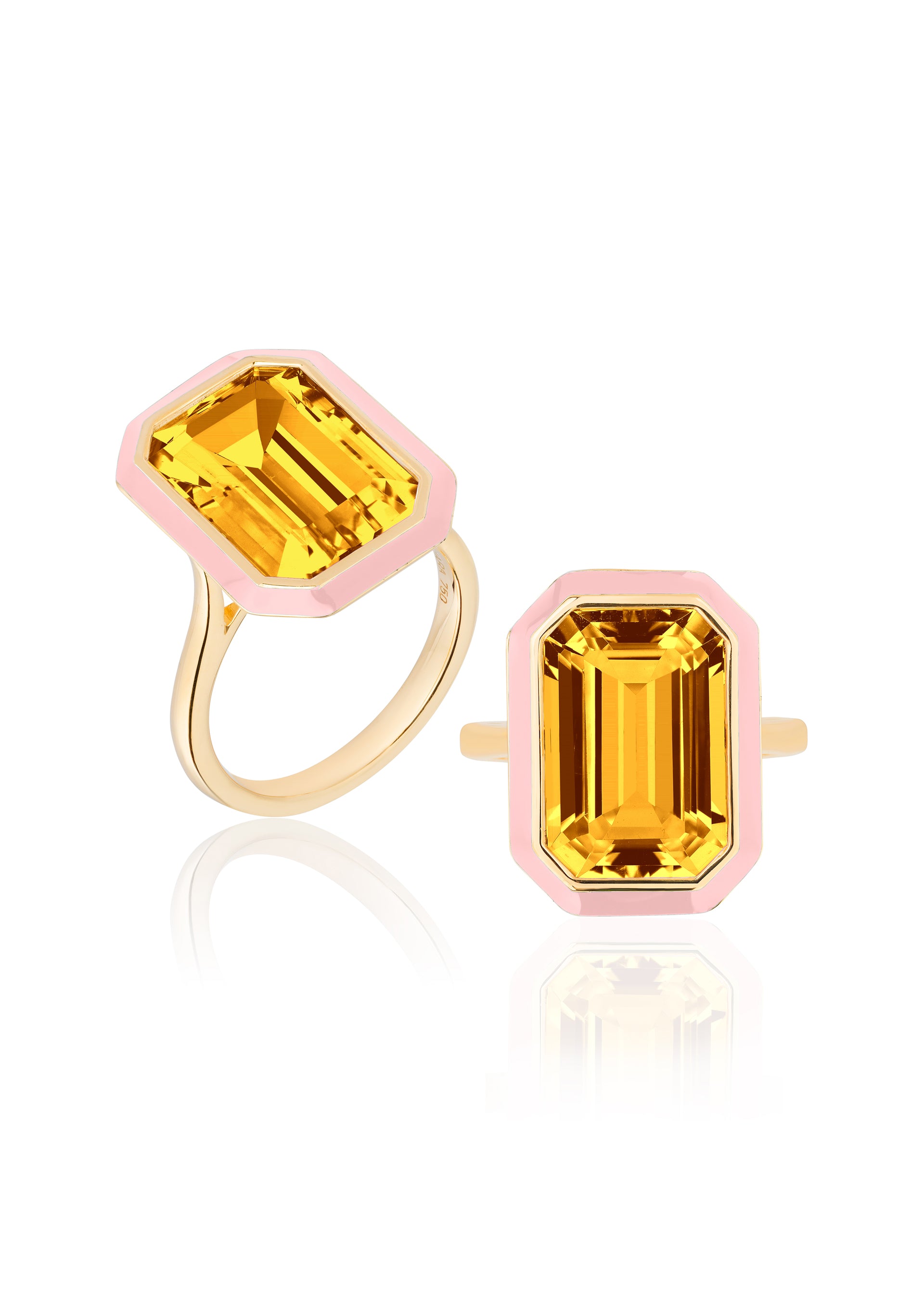 Citrine with Pink
