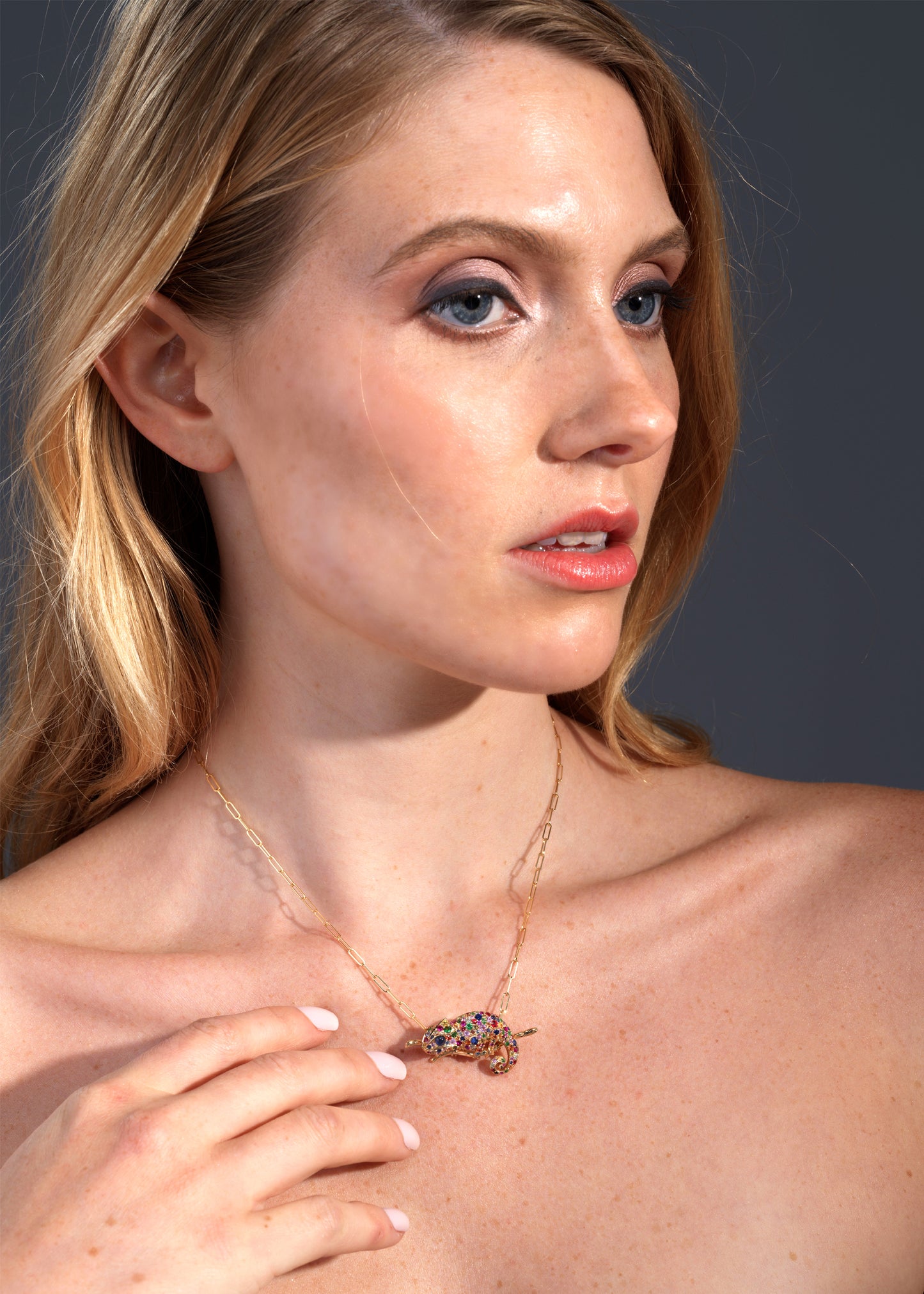 Chameleon Pendant-Brooch