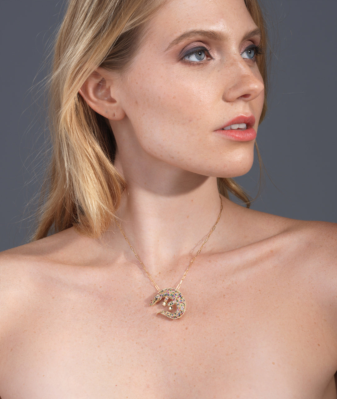 Crocodile Pendant-Brooch