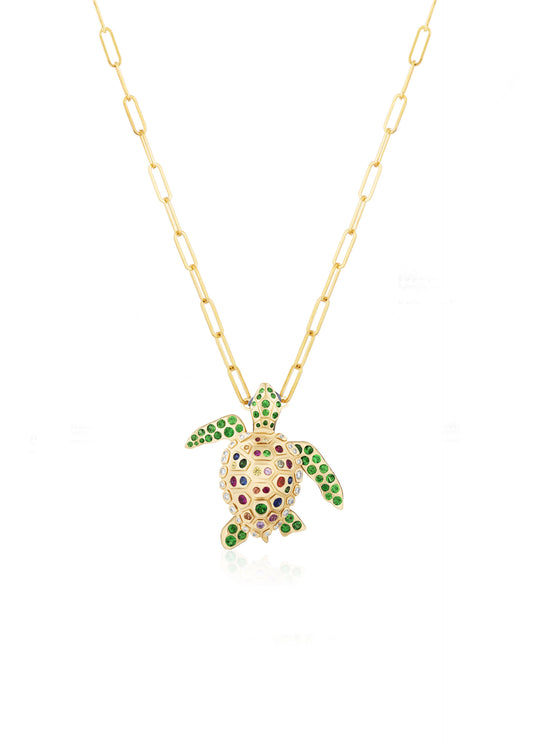 Turtle Pendant-Brooch