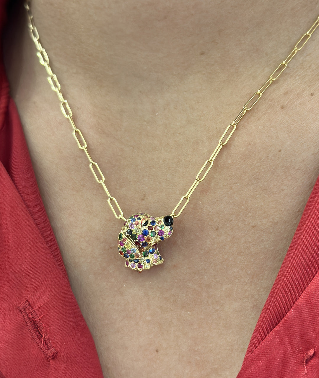 Yellow gold-Multi Sapphire