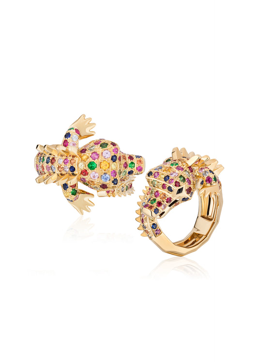 Crocodile Wrap Ring