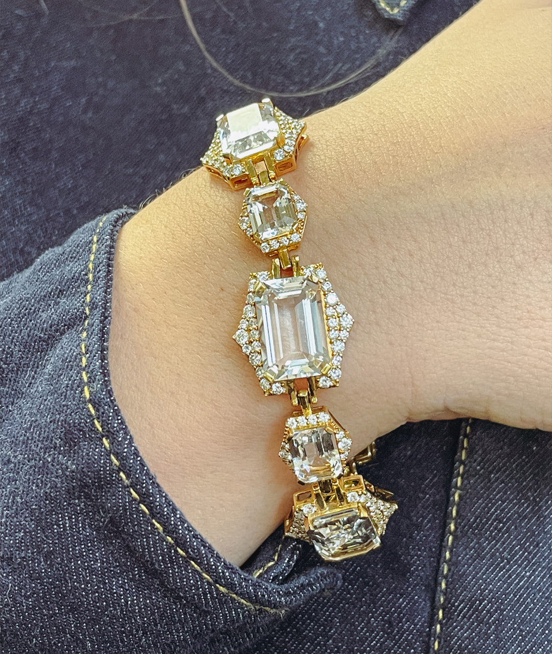 Rock Crystal with Diamond