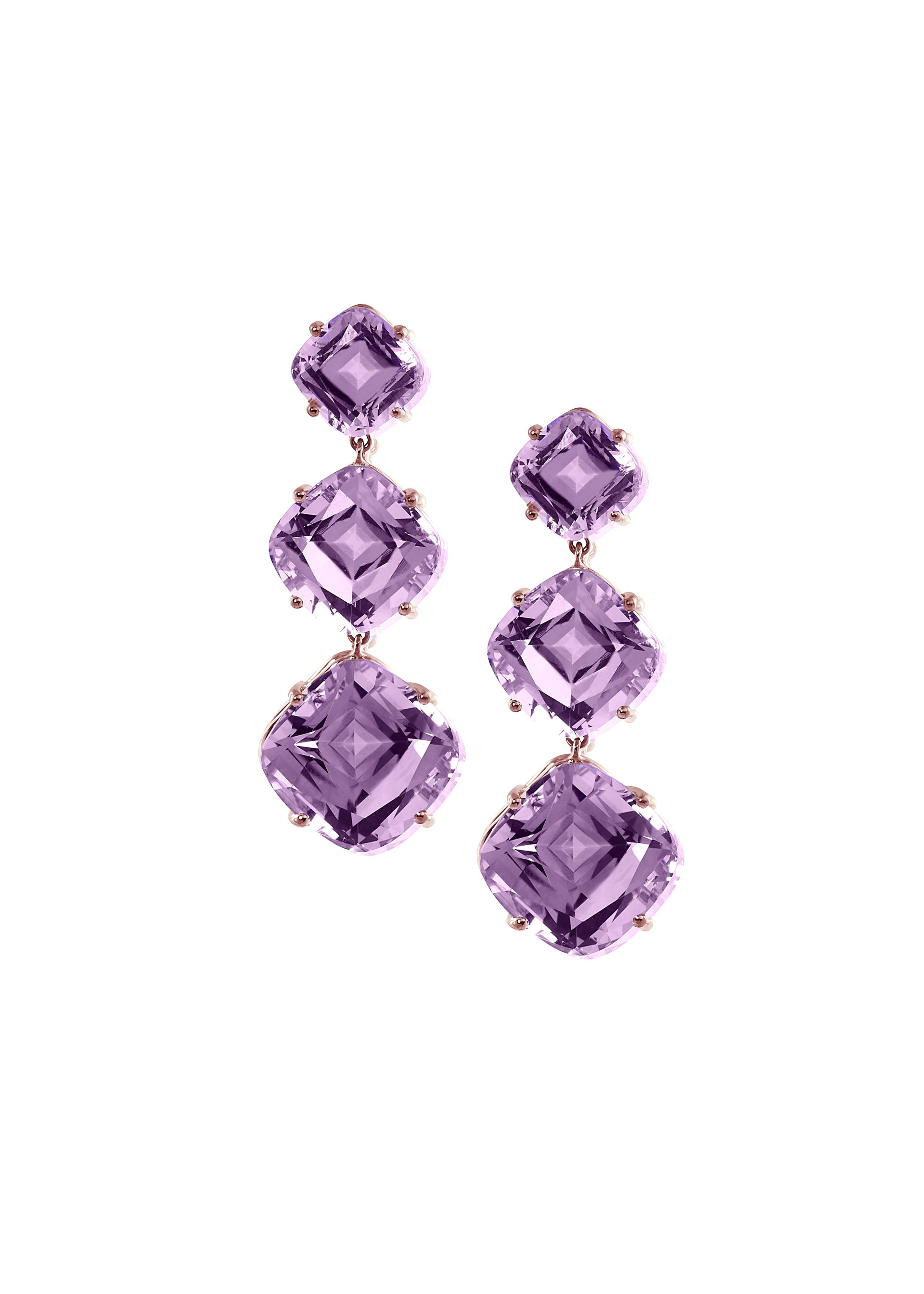 Rose gold-Lavender Amethyst
