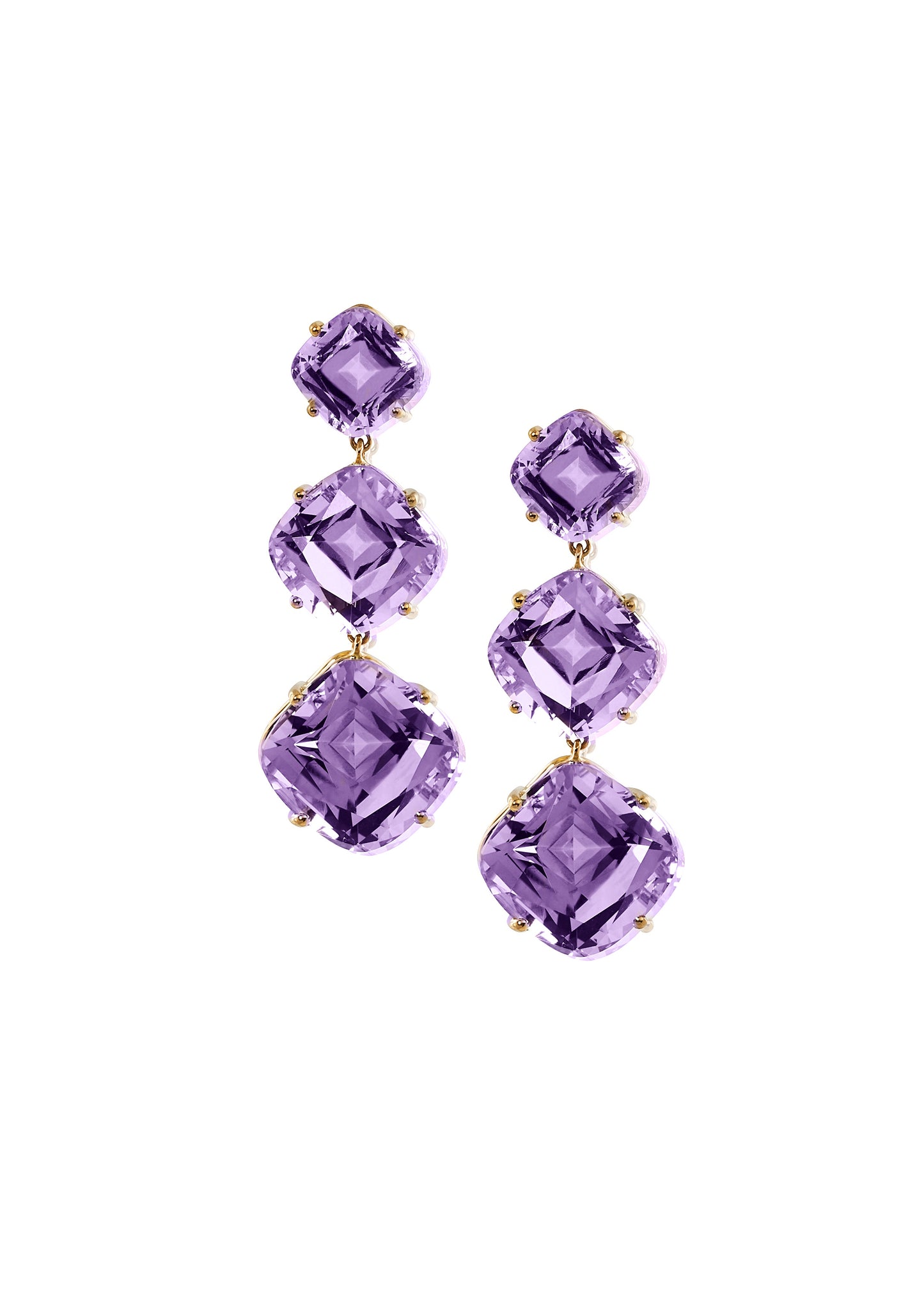 Yellow gold-Amethyst