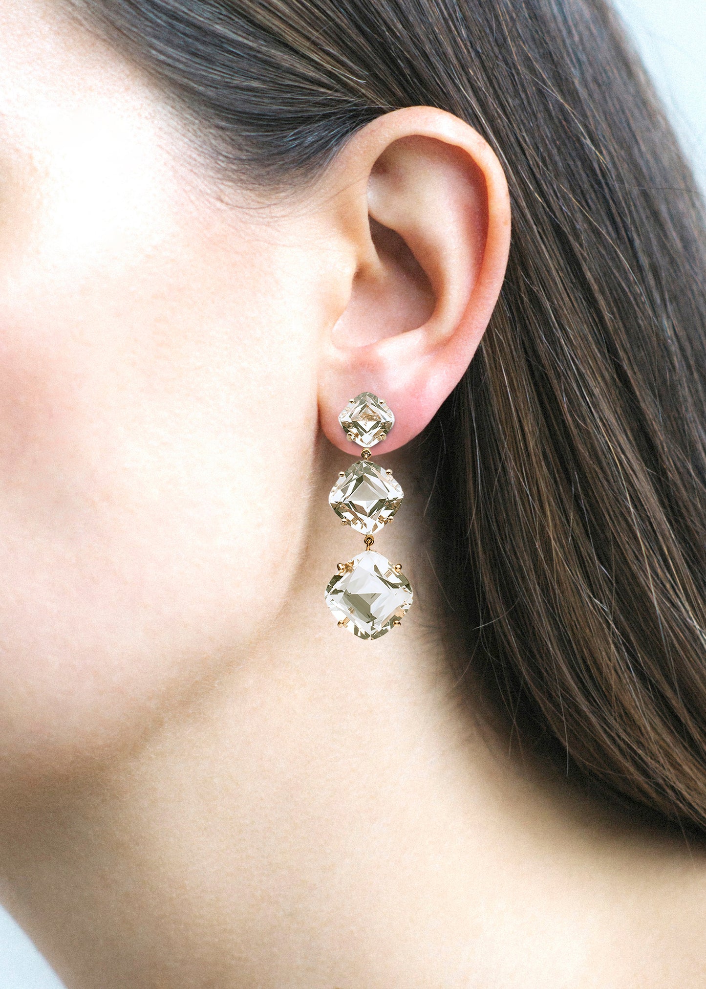 Yellow gold-Rock Crystal