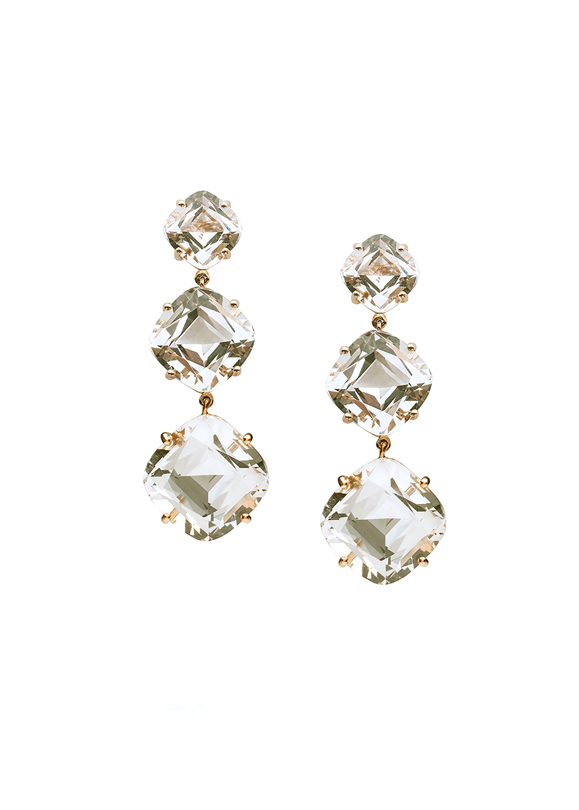 Yellow gold-Rock Crystal