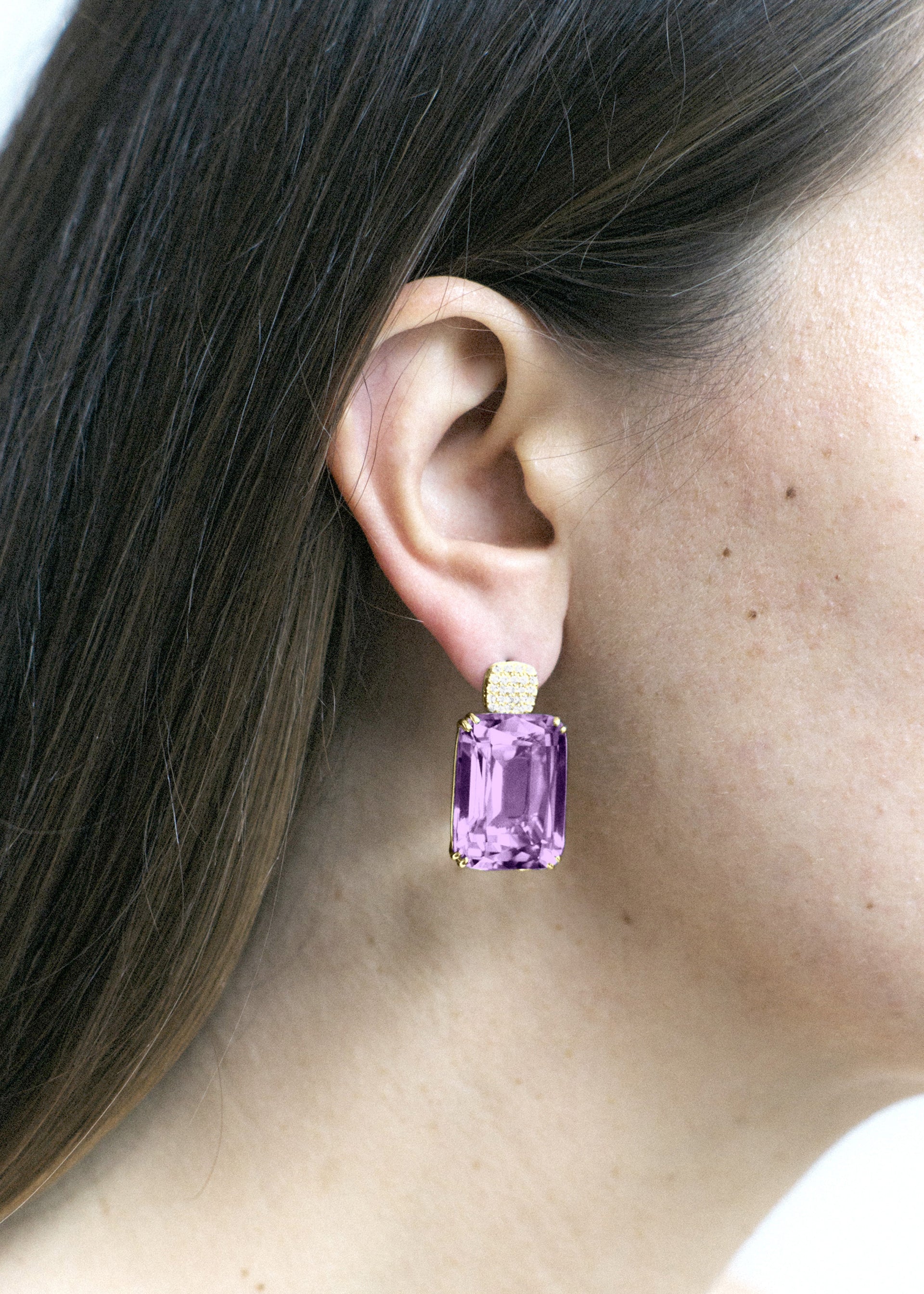 Yellow gold-Amethyst