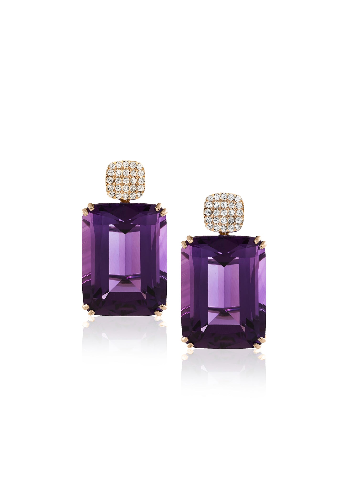 Yellow gold-Amethyst