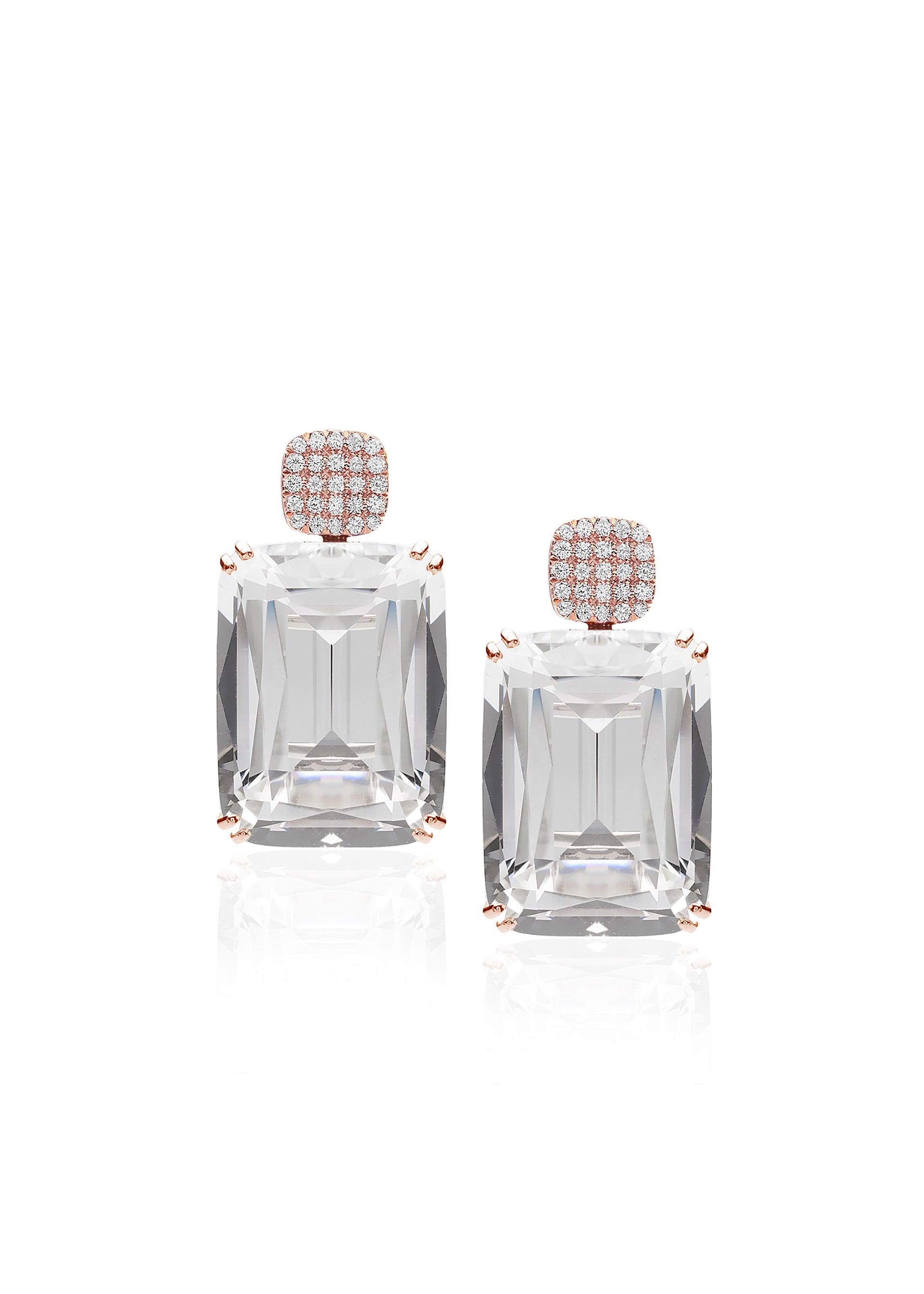 Rose gold-Rock Crystal