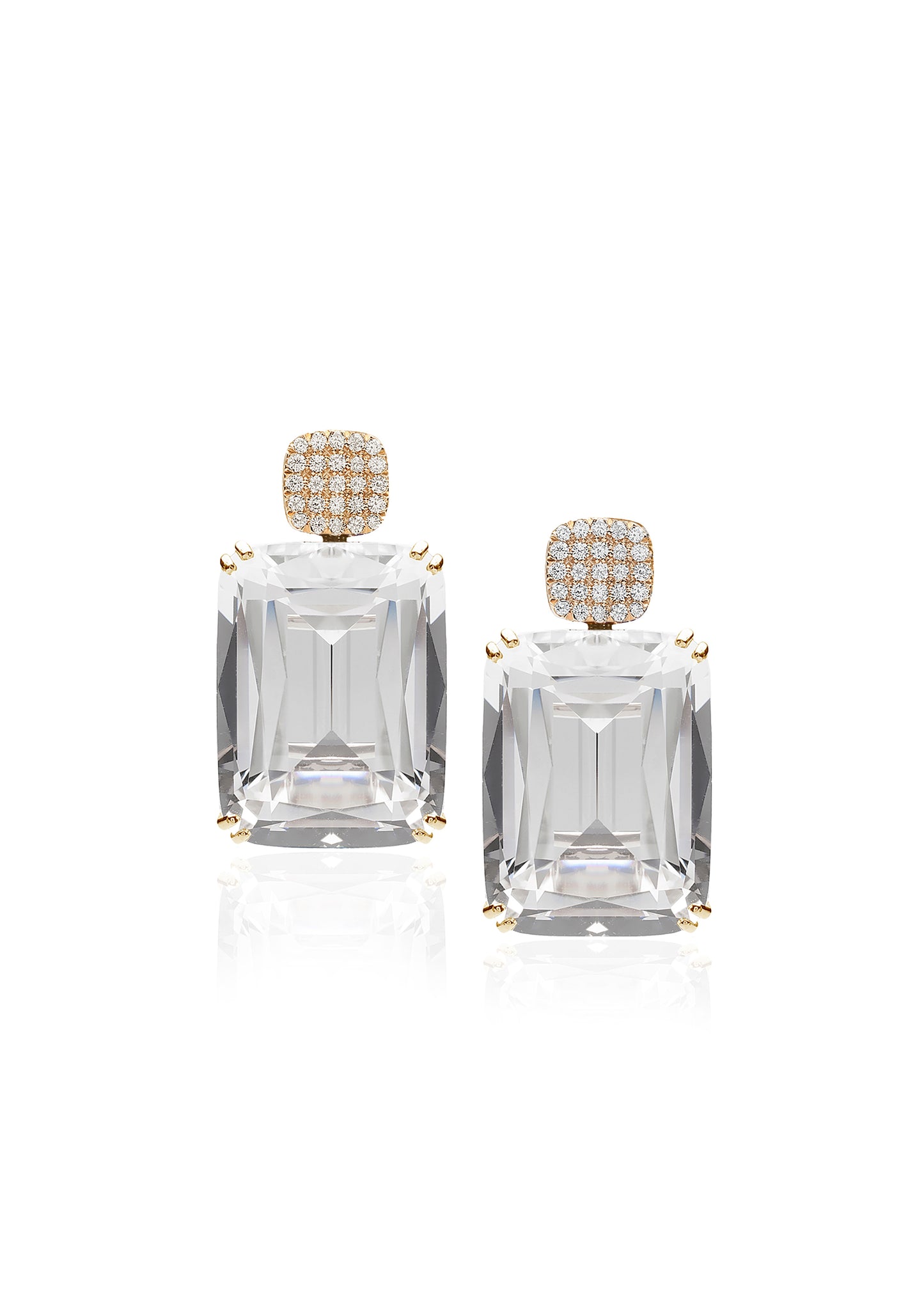 Yellow gold-Rock Crystal