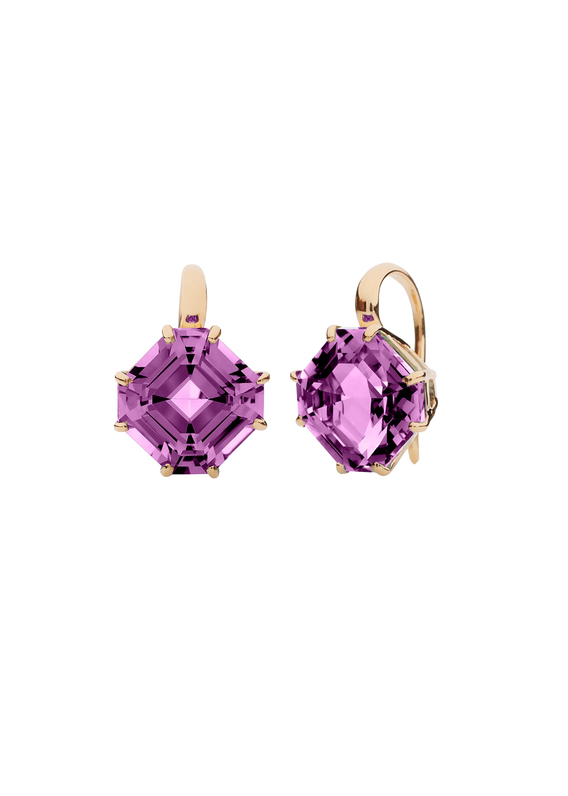 Yellow gold-Amethyst