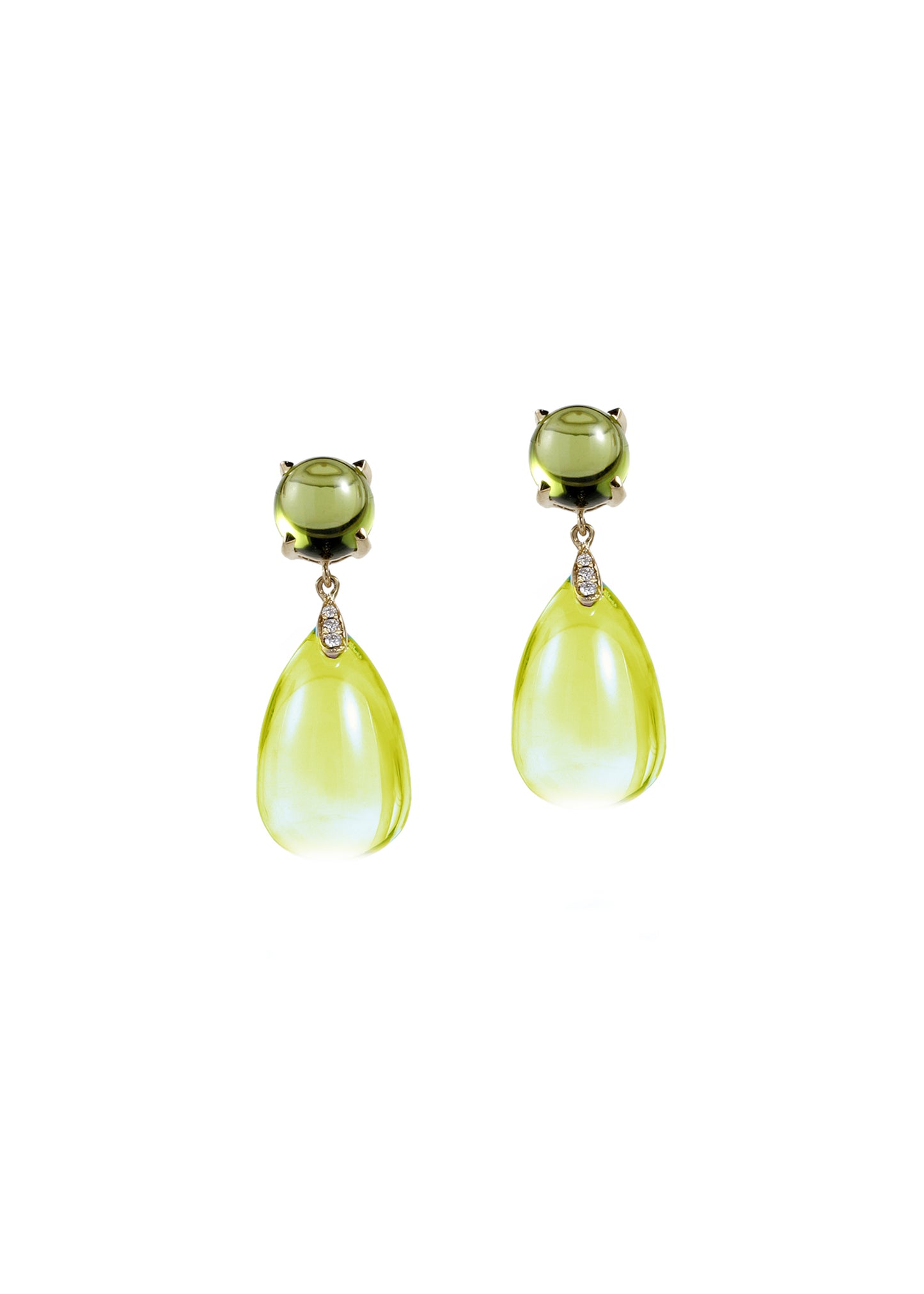 Lemon Quartz with Peridot