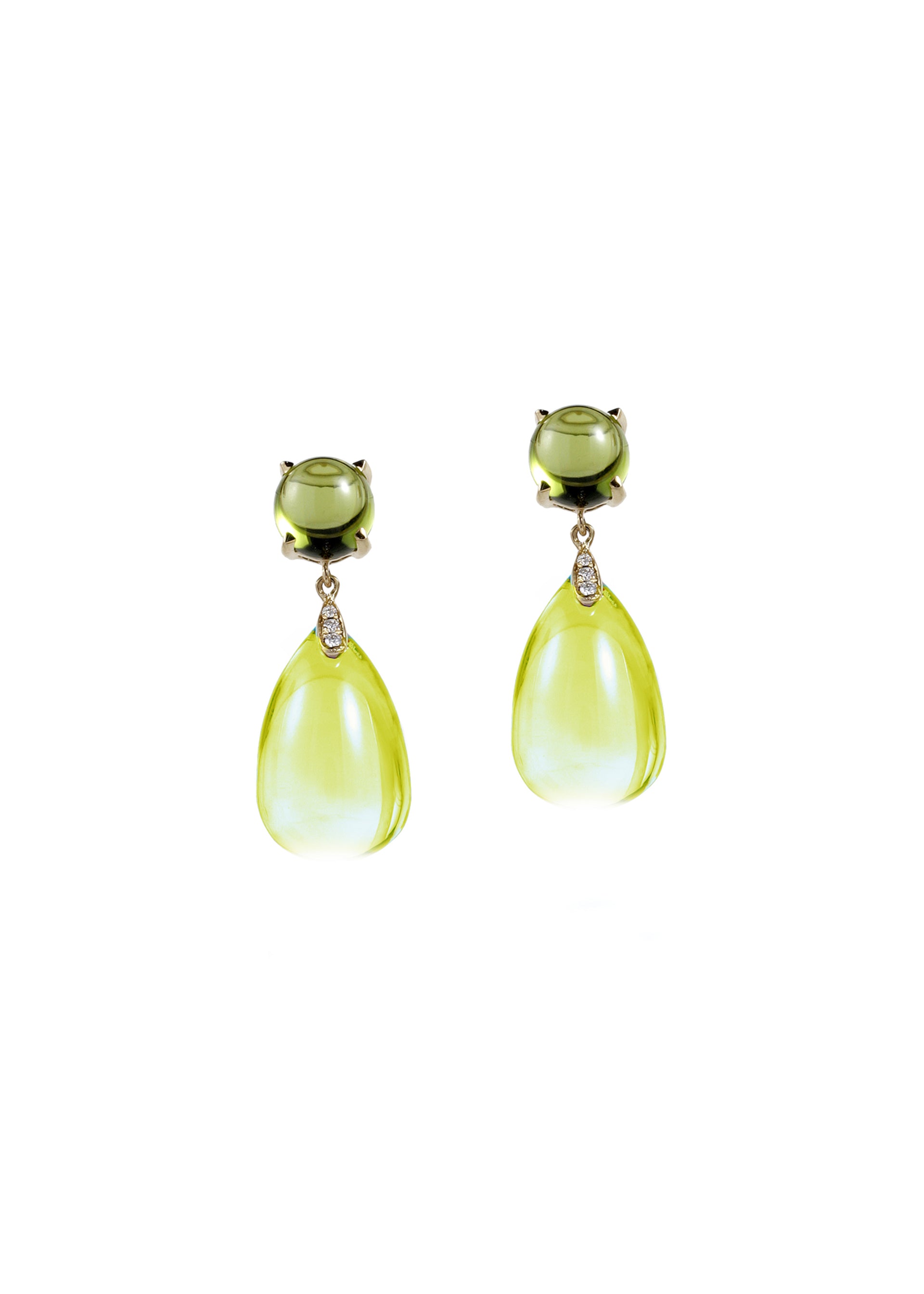 Lemon Quartz with Peridot