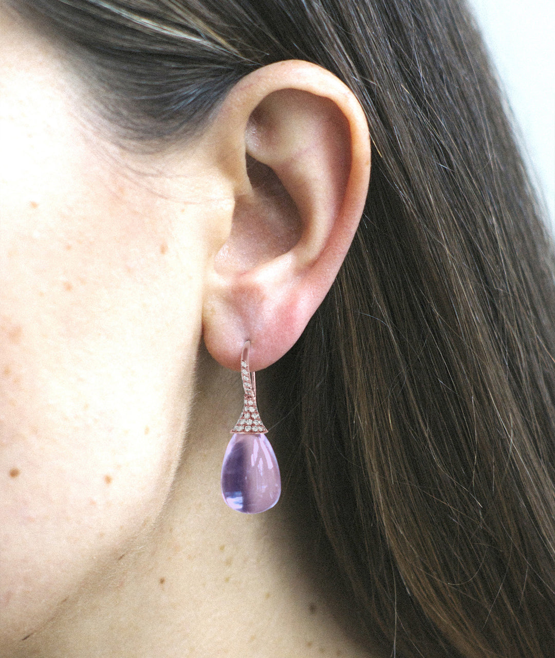 Rose gold-Lavender Amethyst