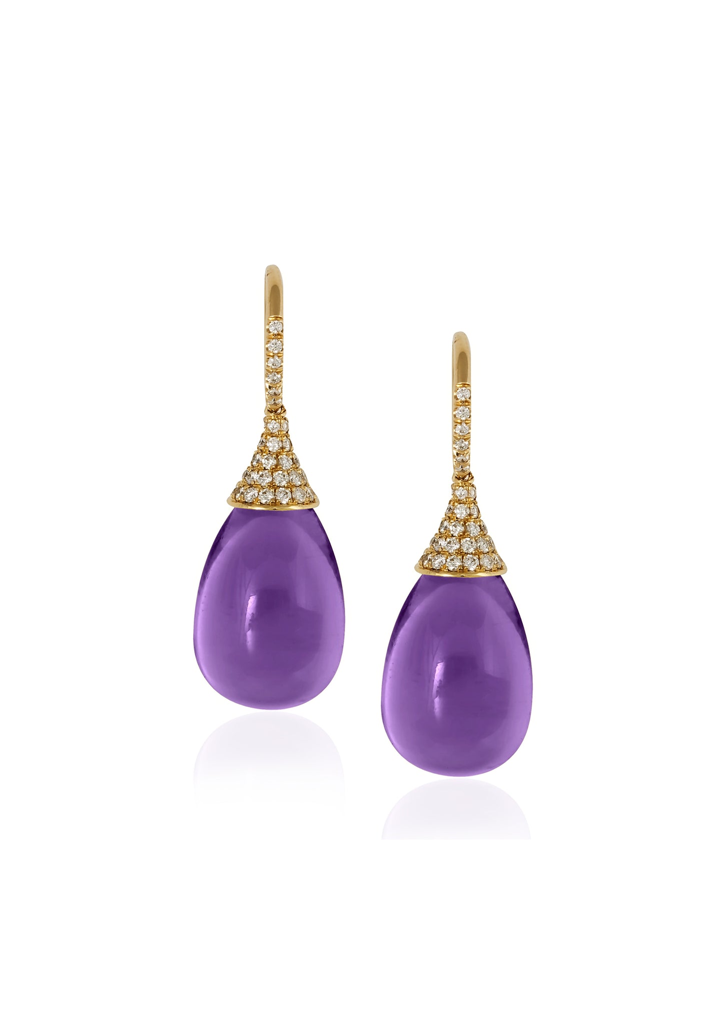 Yellow gold-Amethyst