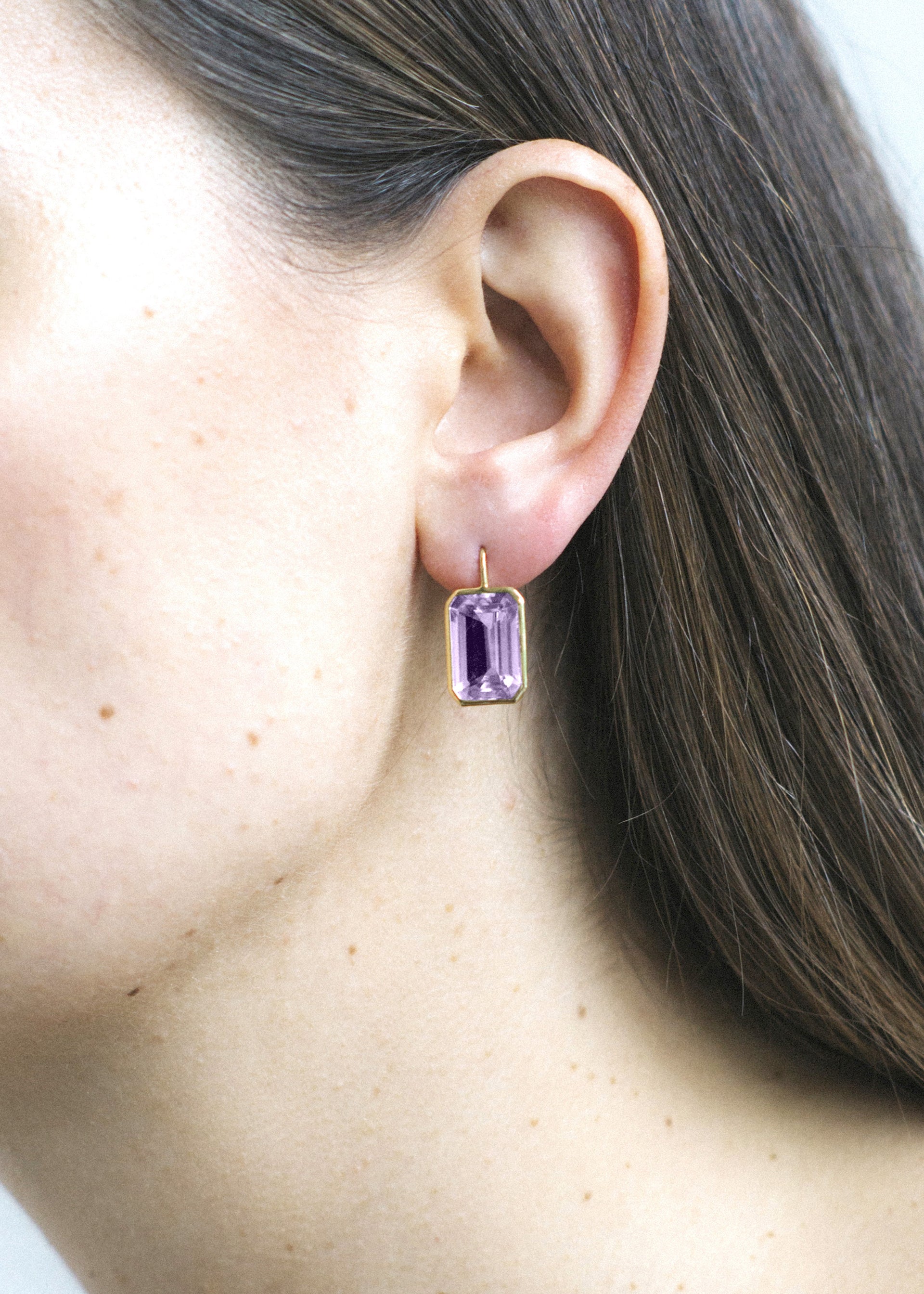 Yellow gold-Lavender Amethyst