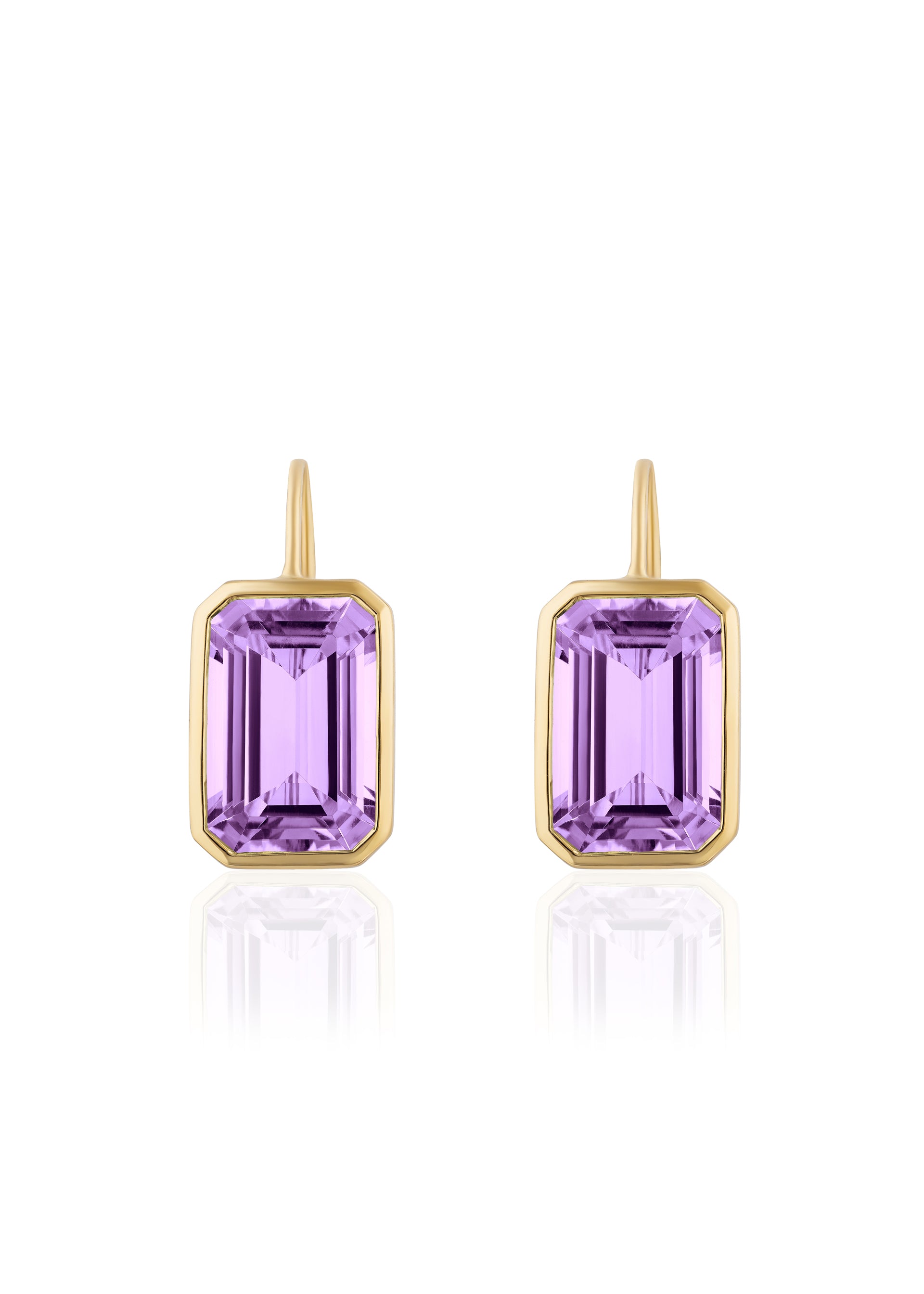 Yellow gold-Lavender Amethyst