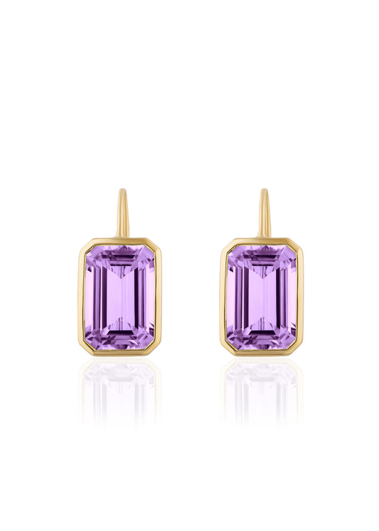 Yellow gold-Lavender Amethyst