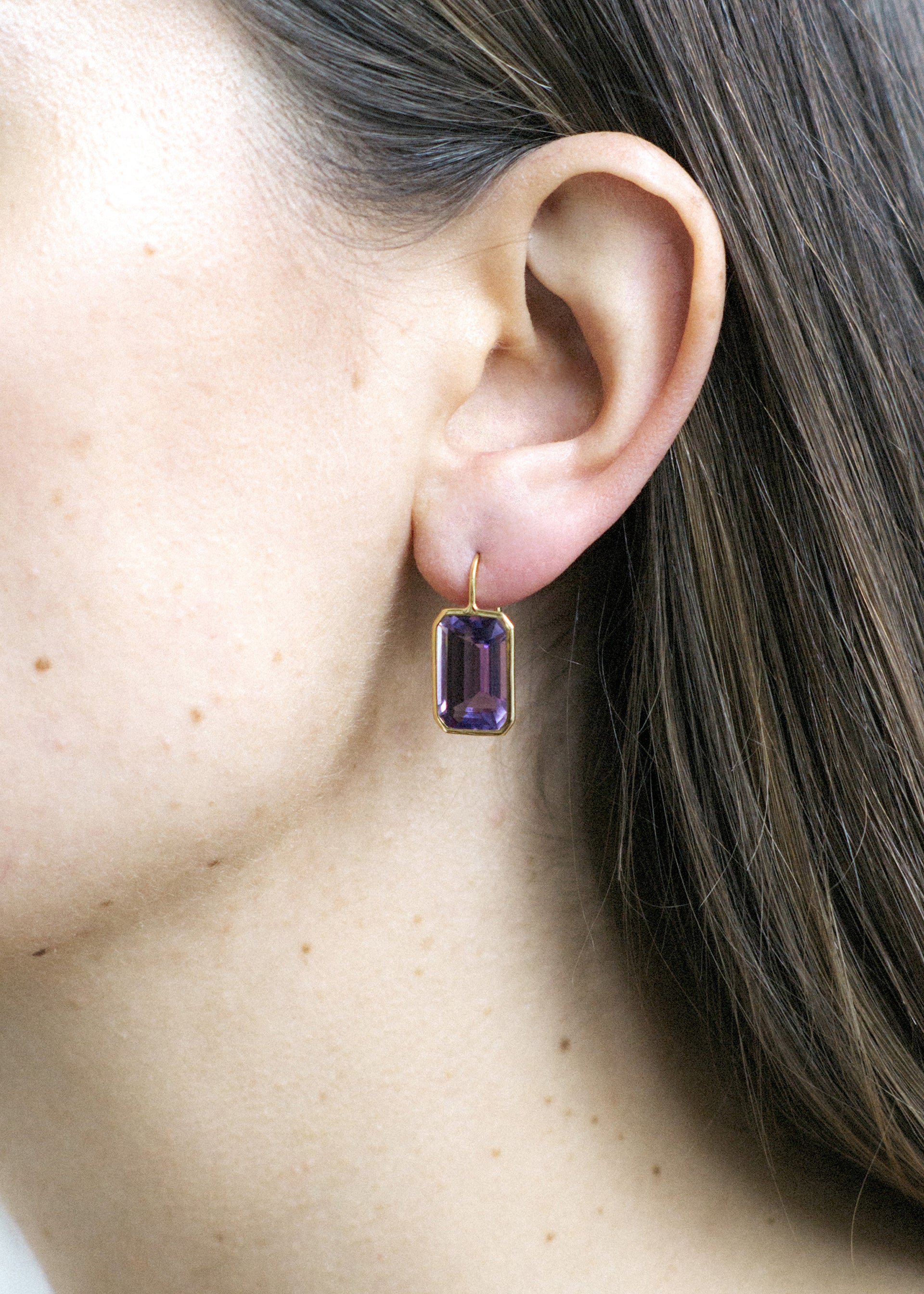 Yellow gold-Amethyst