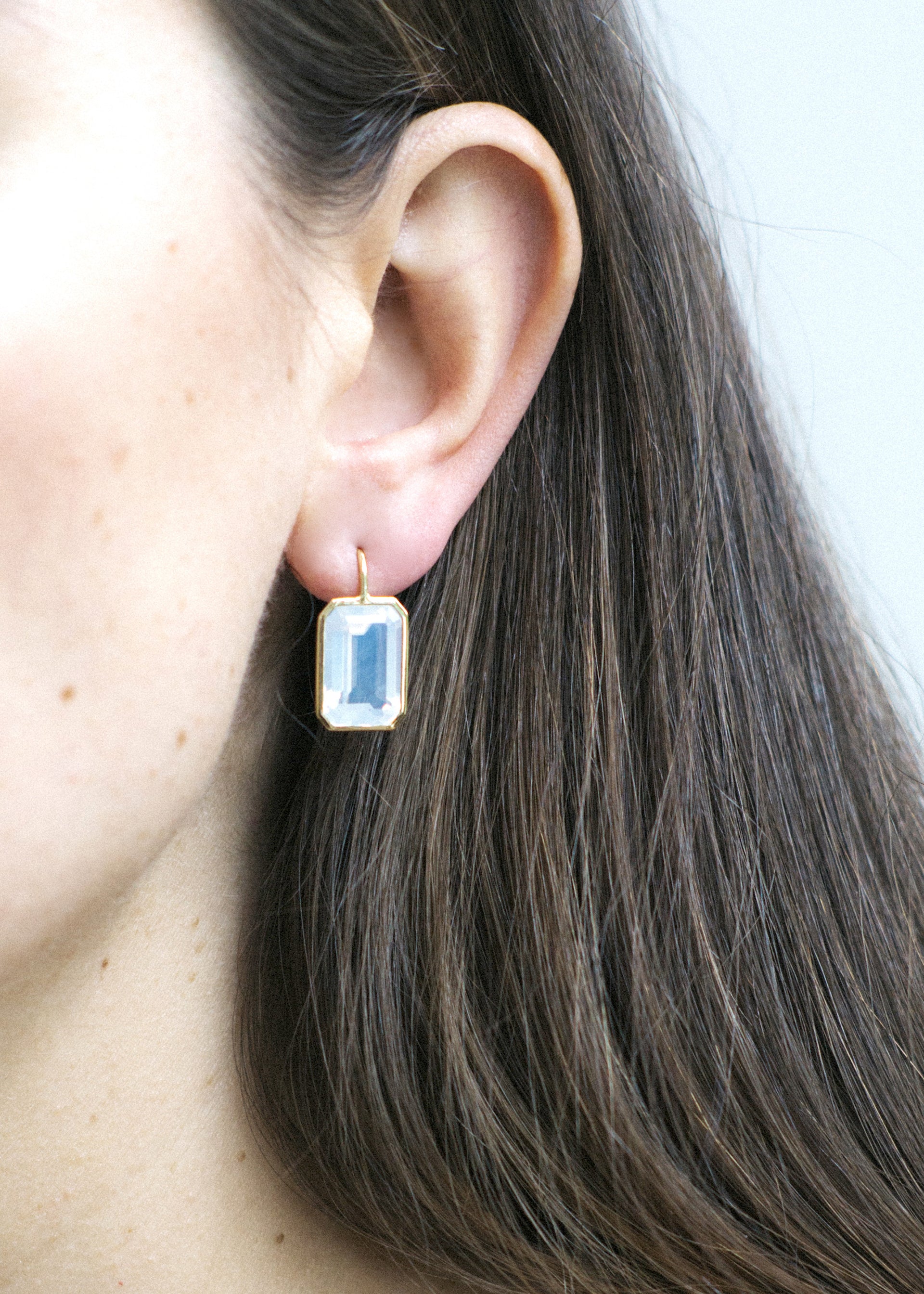 Yellow gold-Moon Quartz