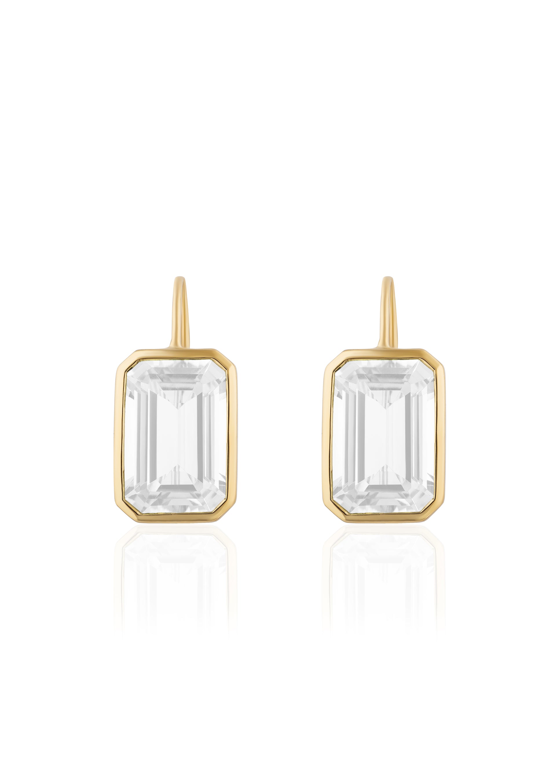 Yellow gold-Moon Quartz