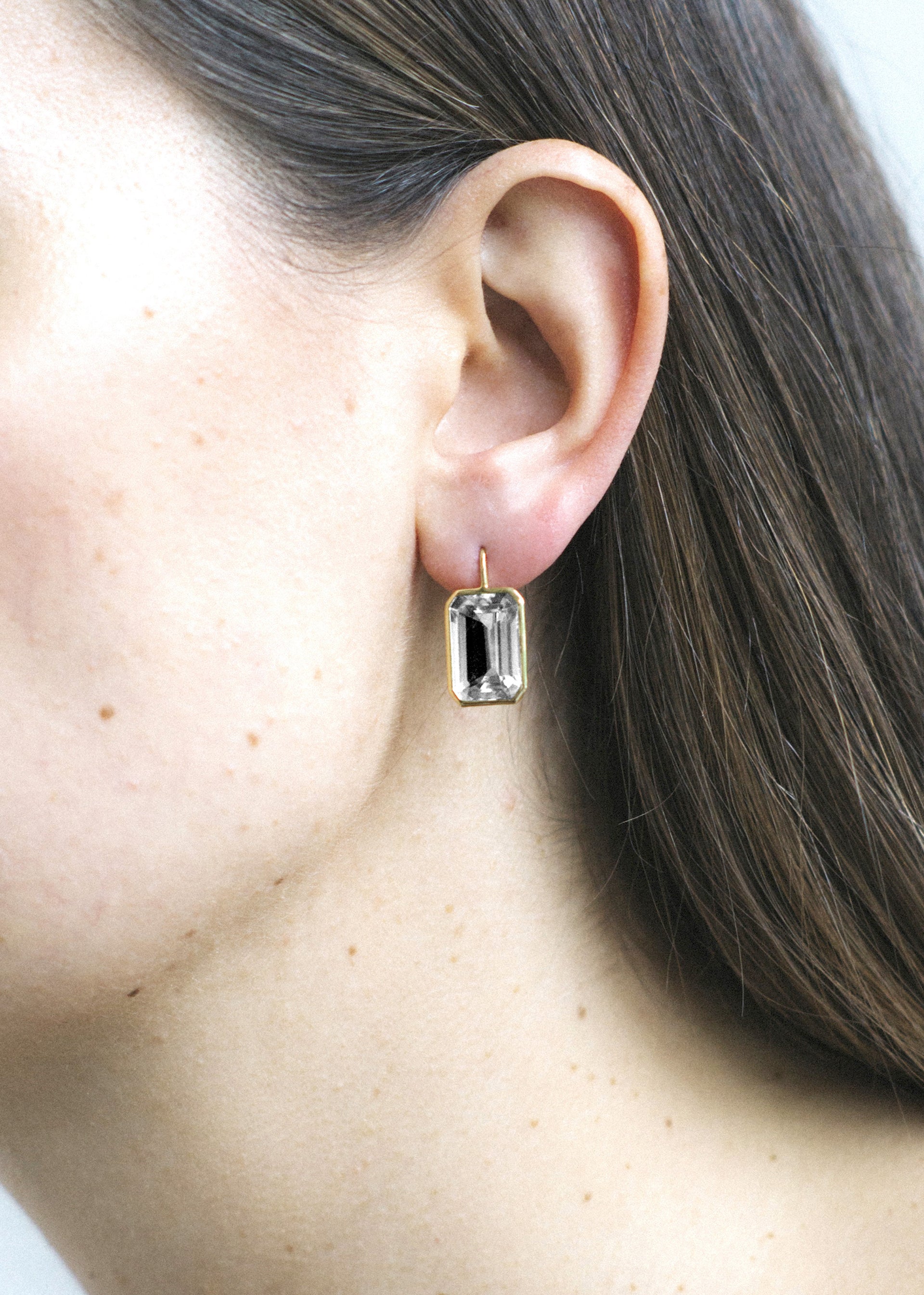 Yellow gold-Rock Crystal