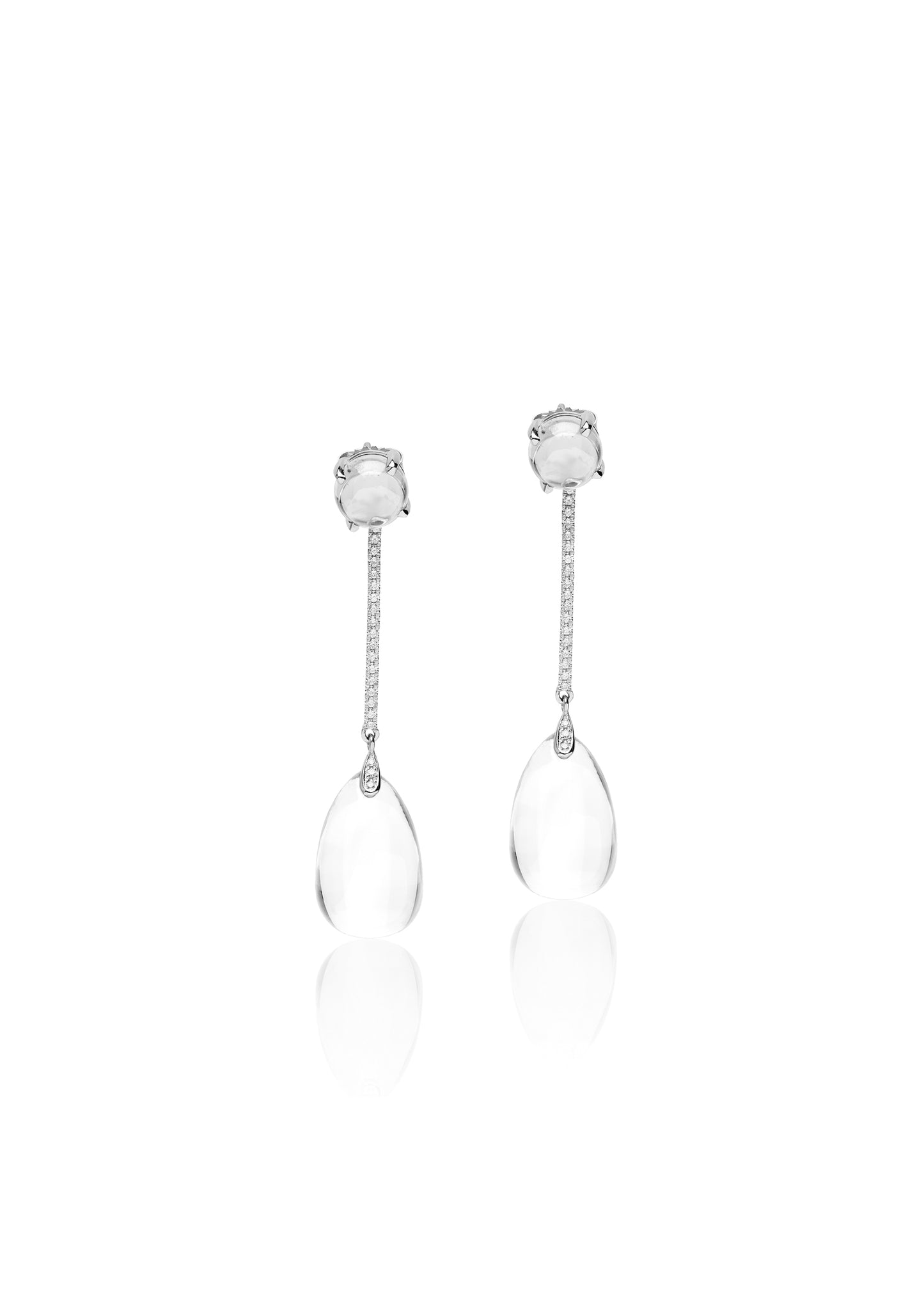White gold-Moon Quartz