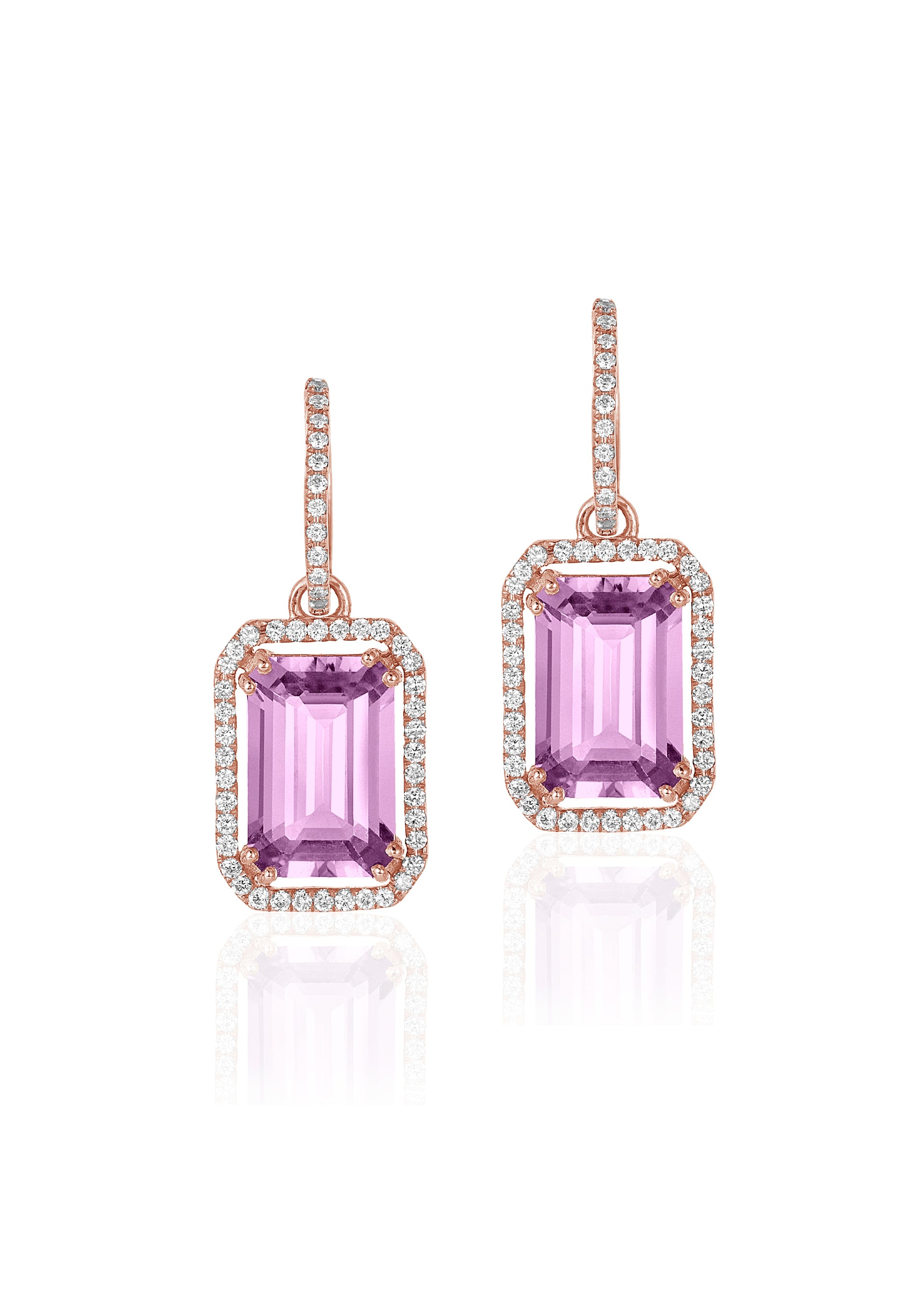 Rose gold-Lavender Amethyst