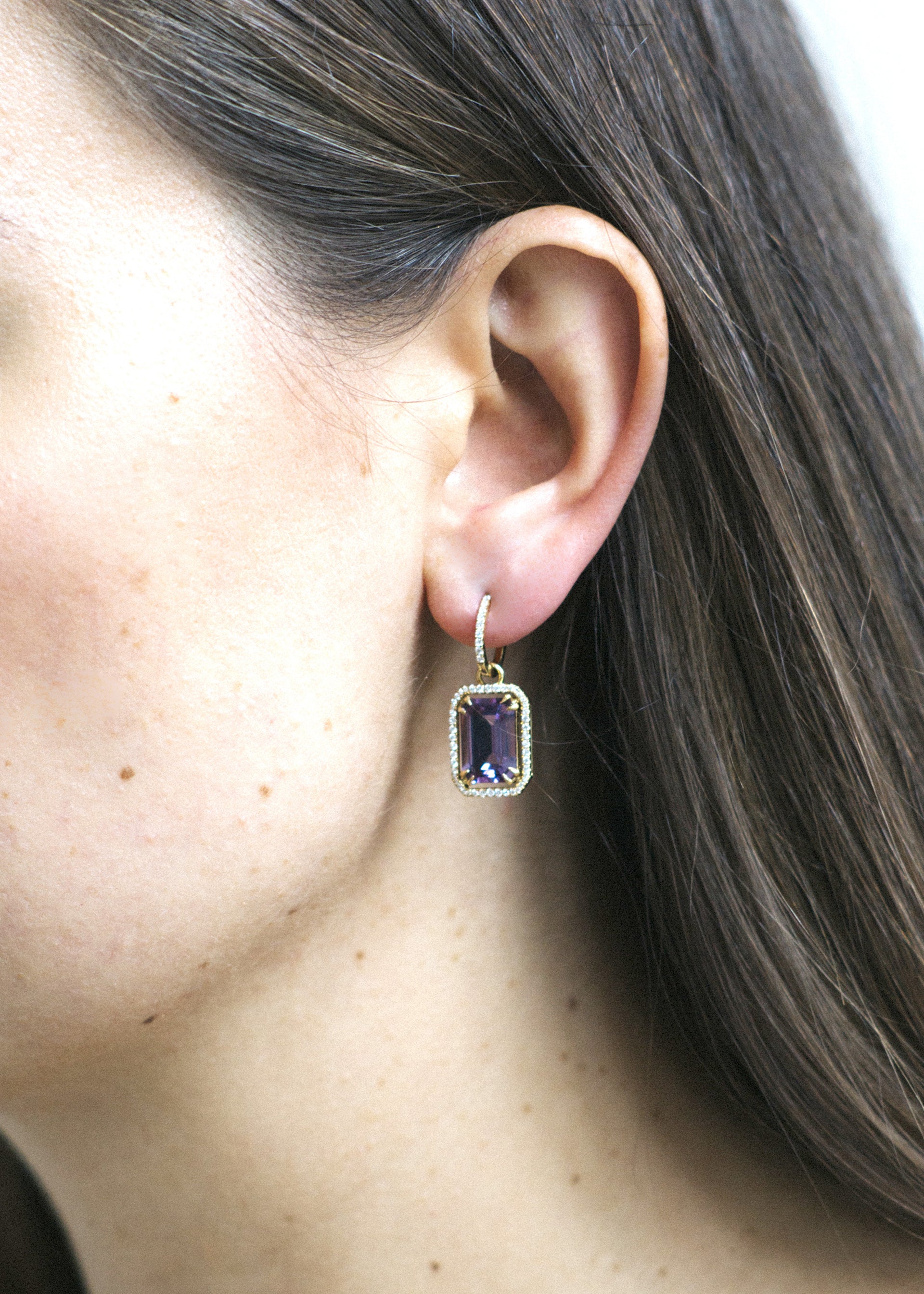 Yellow gold-Amethyst