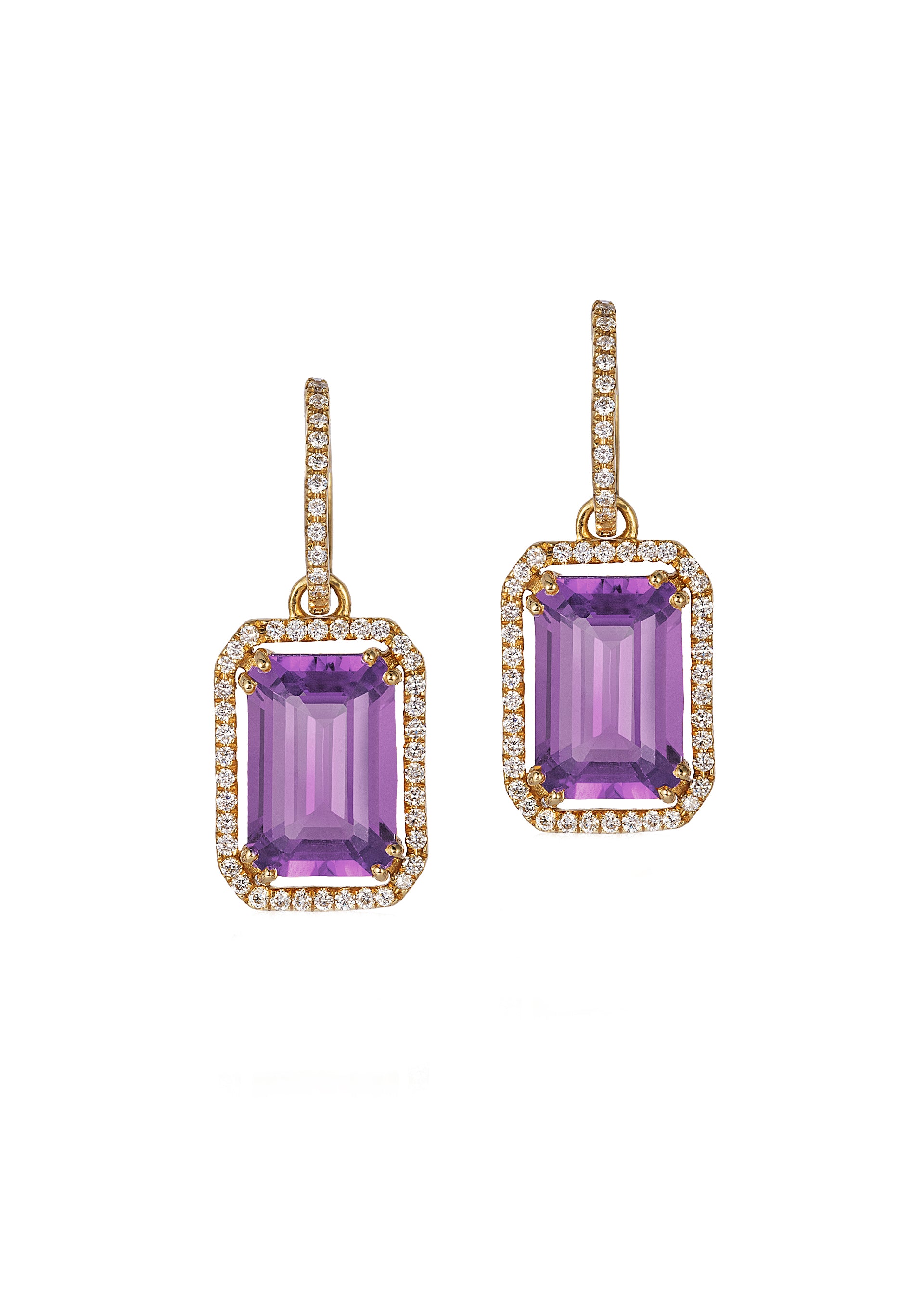 Yellow gold-Amethyst