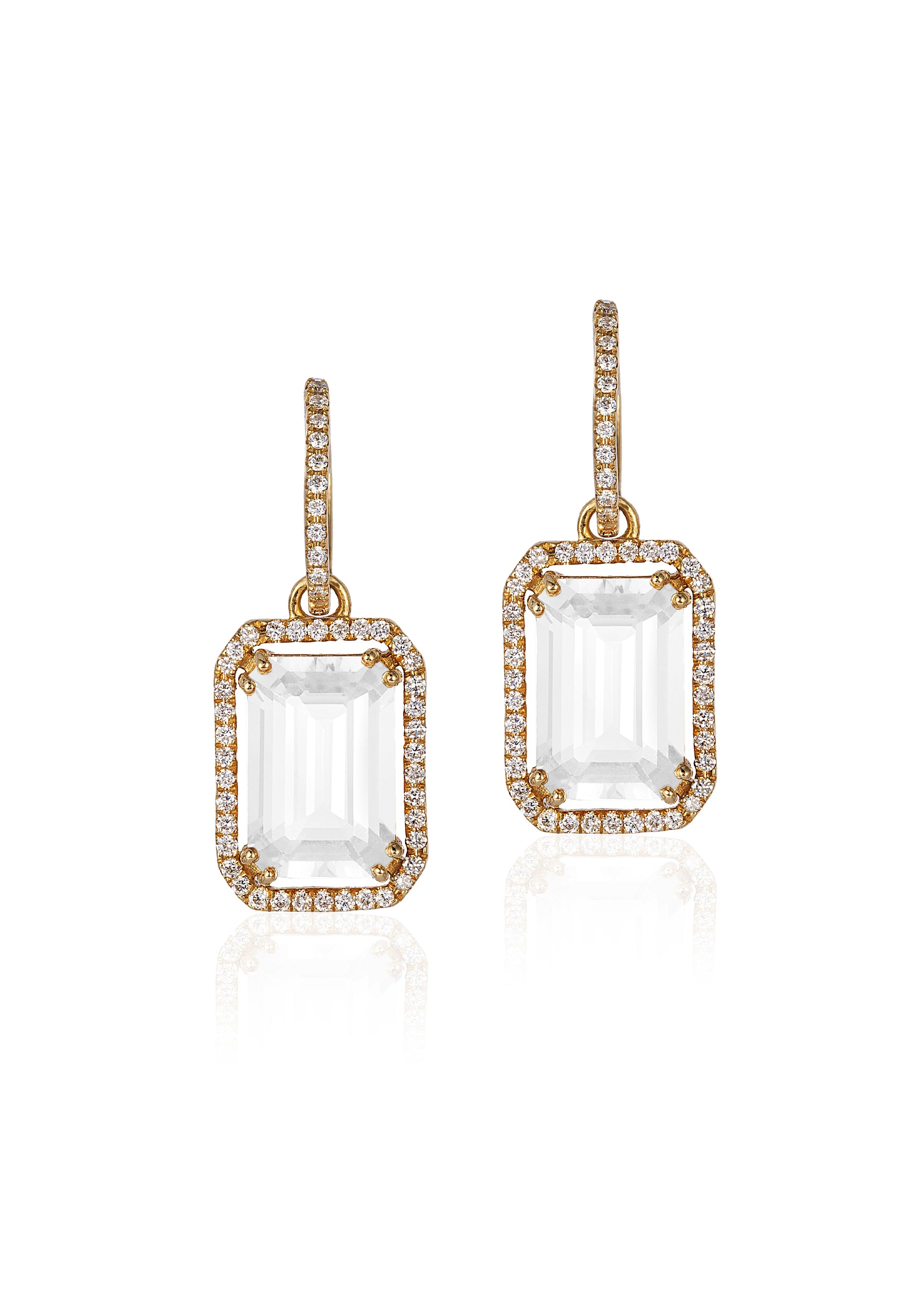 Yellow gold-Moon Quartz