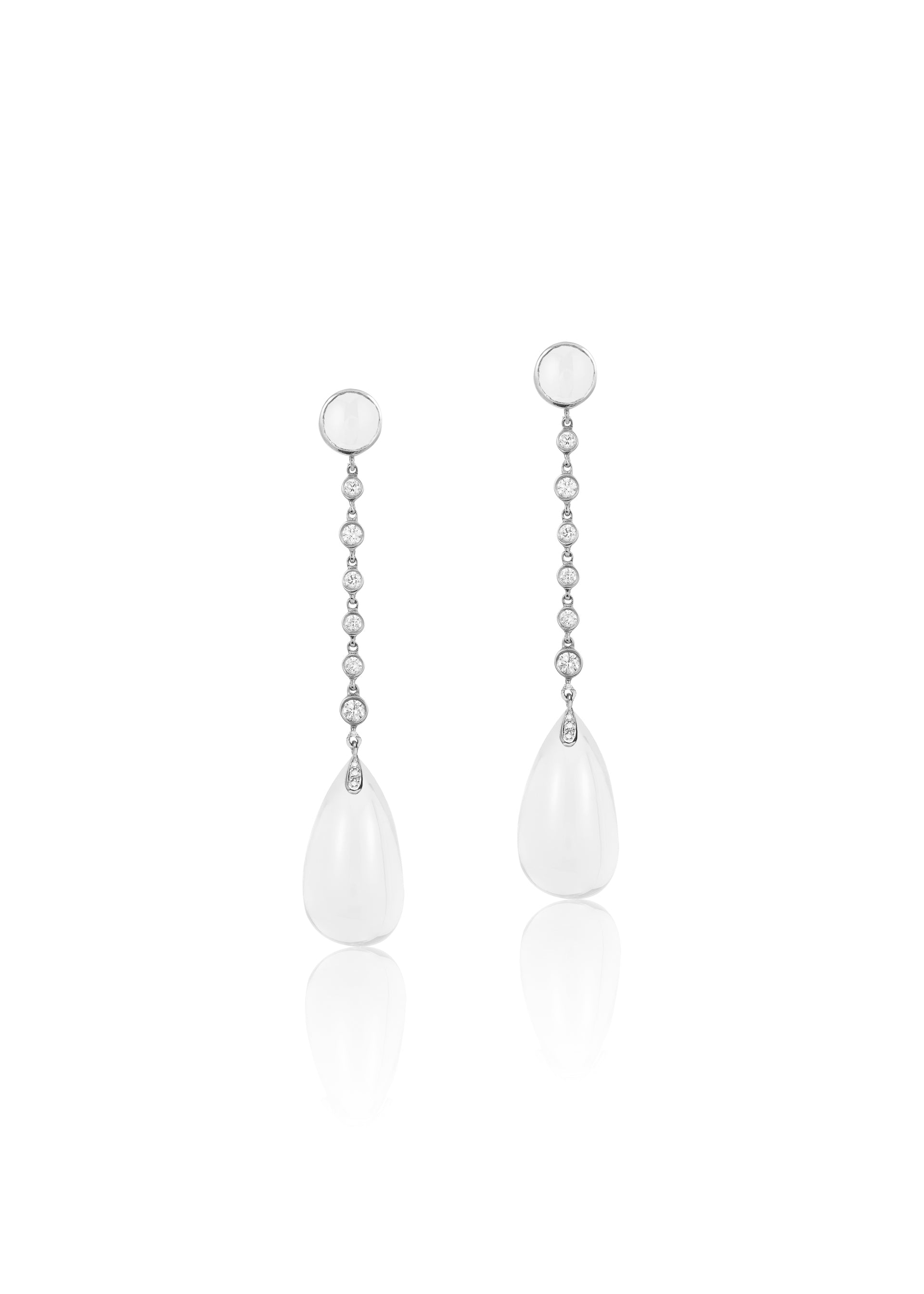 White gold-Moon Quartz