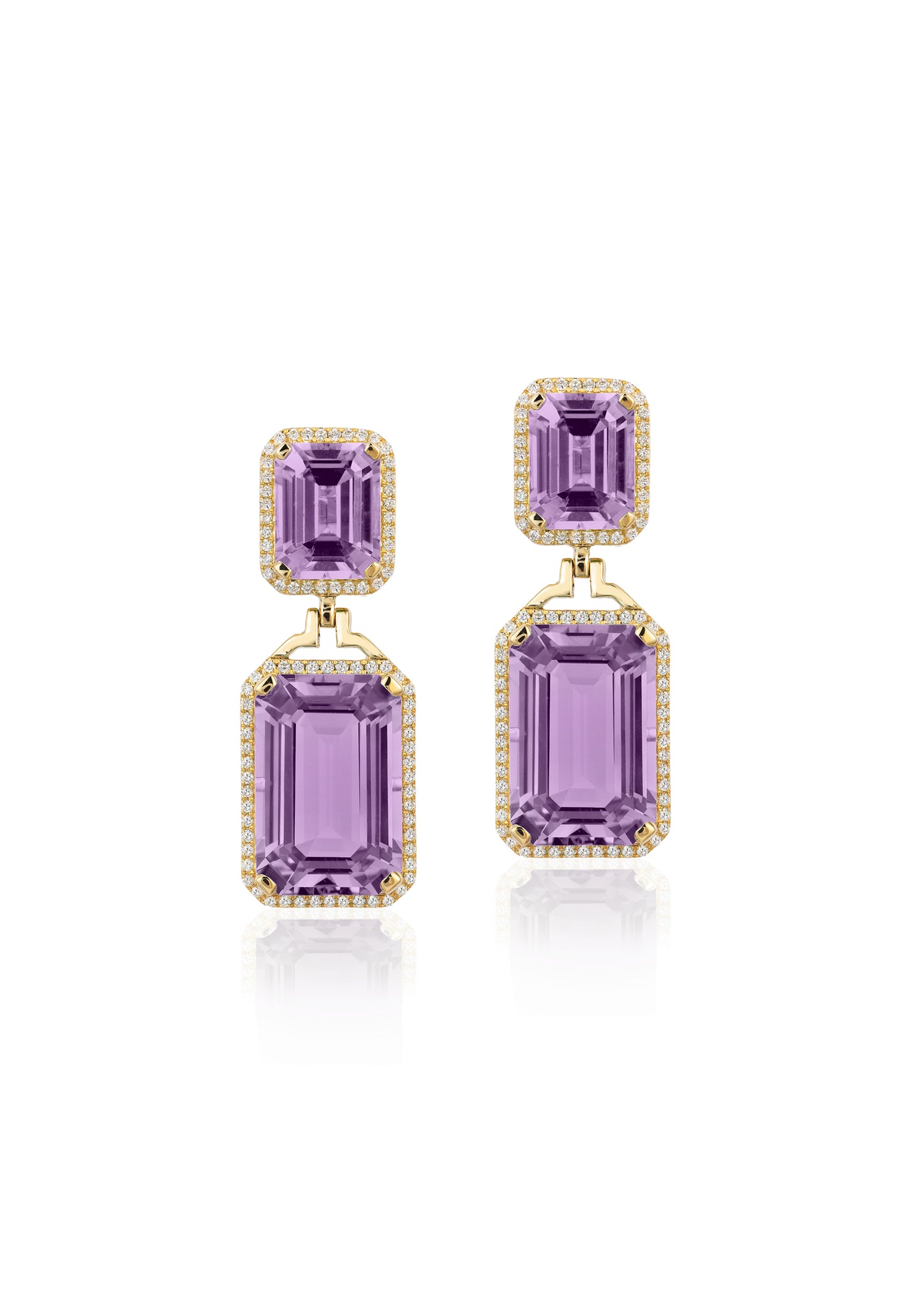 Yellow gold-Amethyst