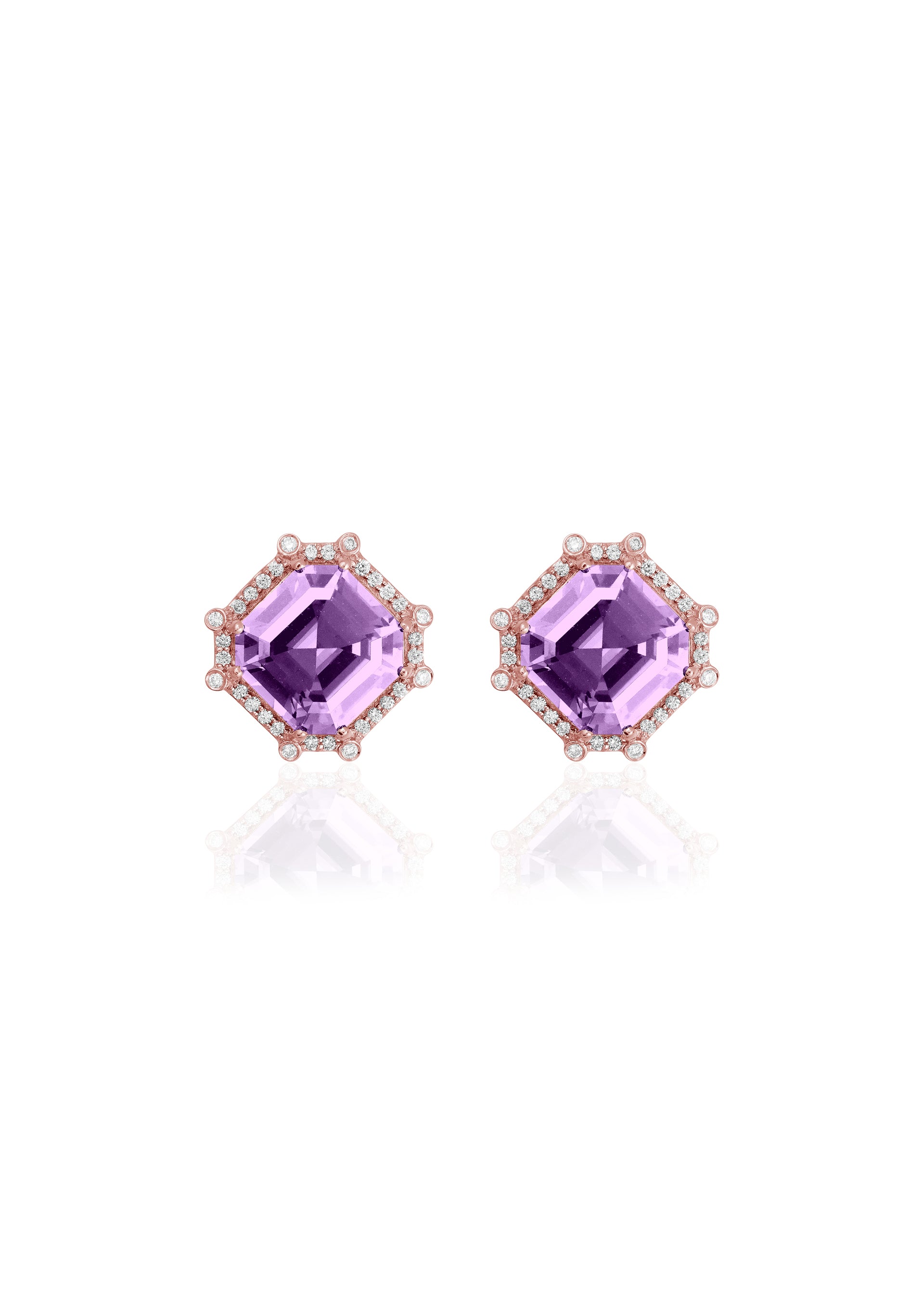 Rose gold-Lavender Amethyst