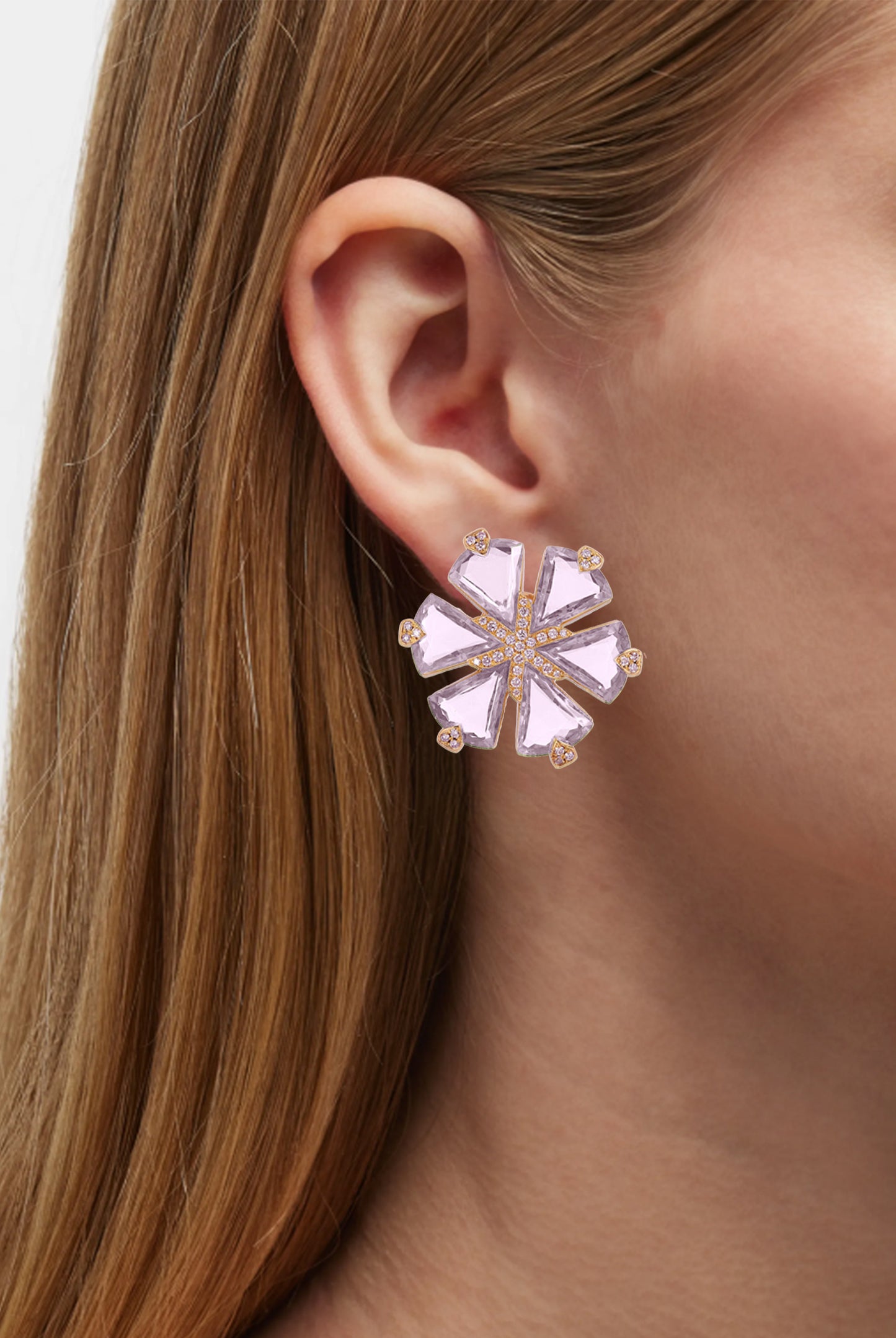 Rose gold-Lavender Amethyst