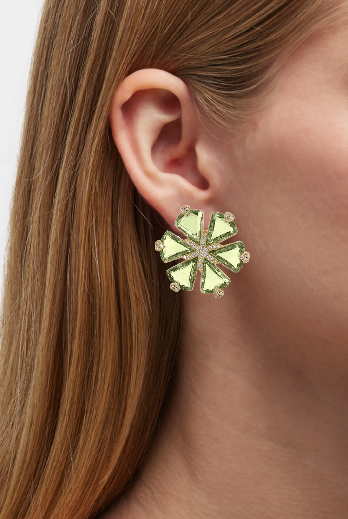 Yellow gold-Prasiolite
