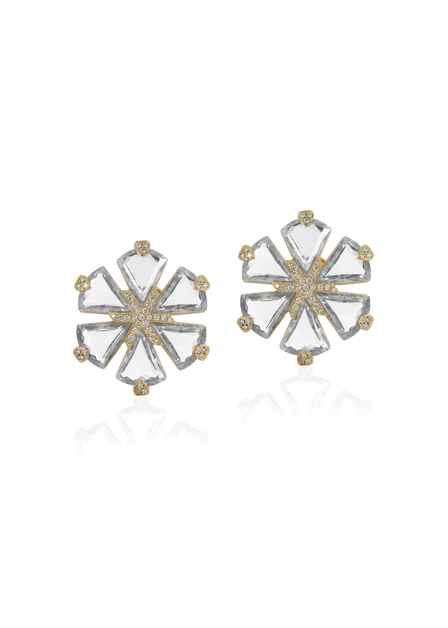 Yellow gold-Rock Crystal