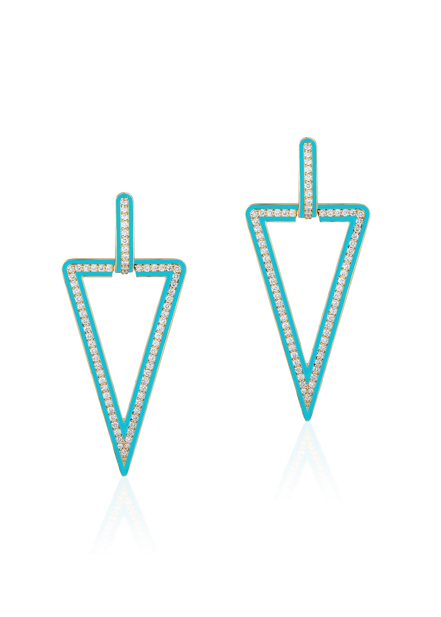 Diamond with Turquoise Enamel