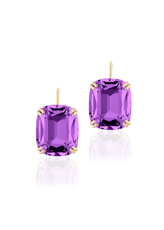 Yellow gold-Amethyst