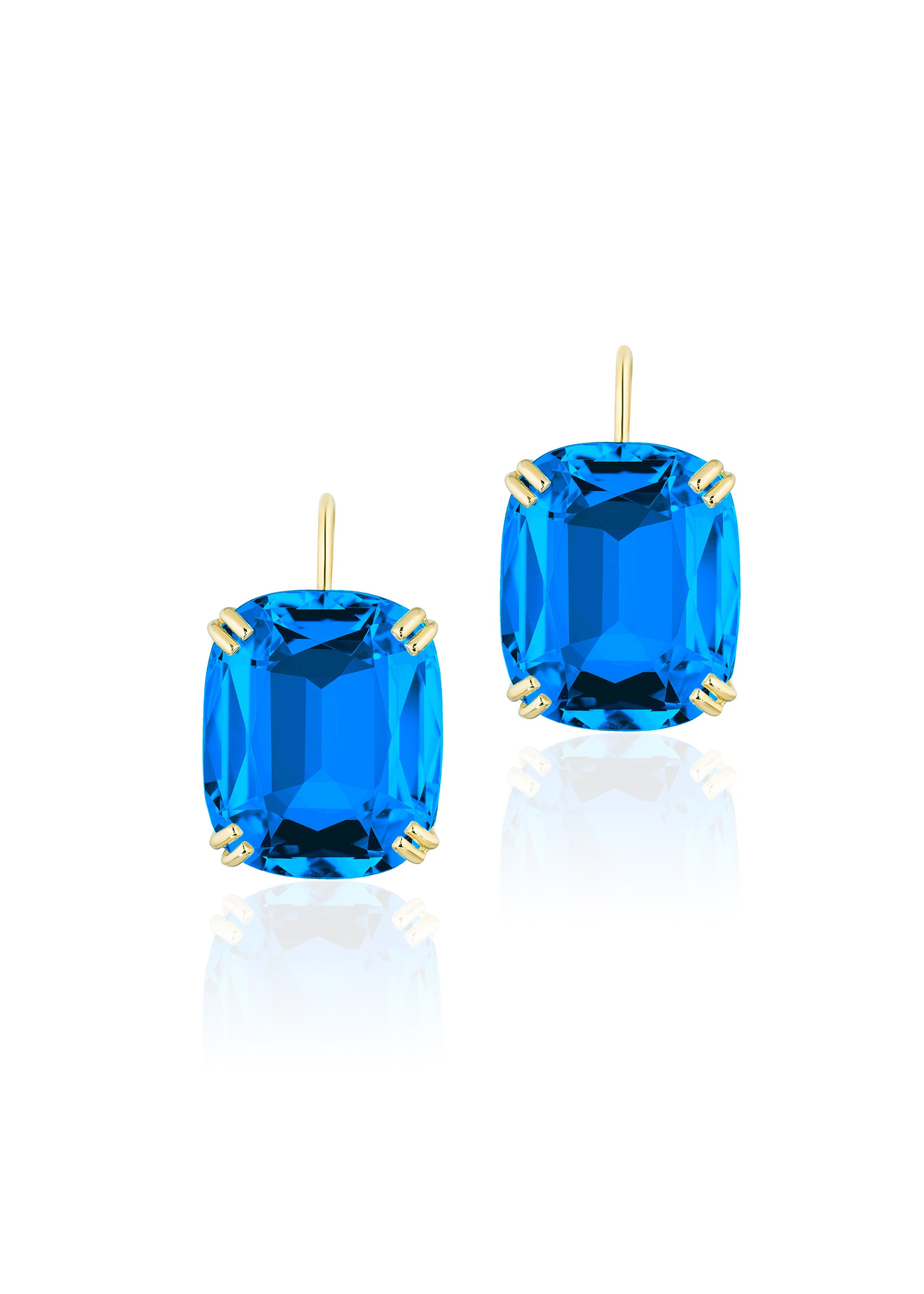 Yellow gold-London Blue Topaz