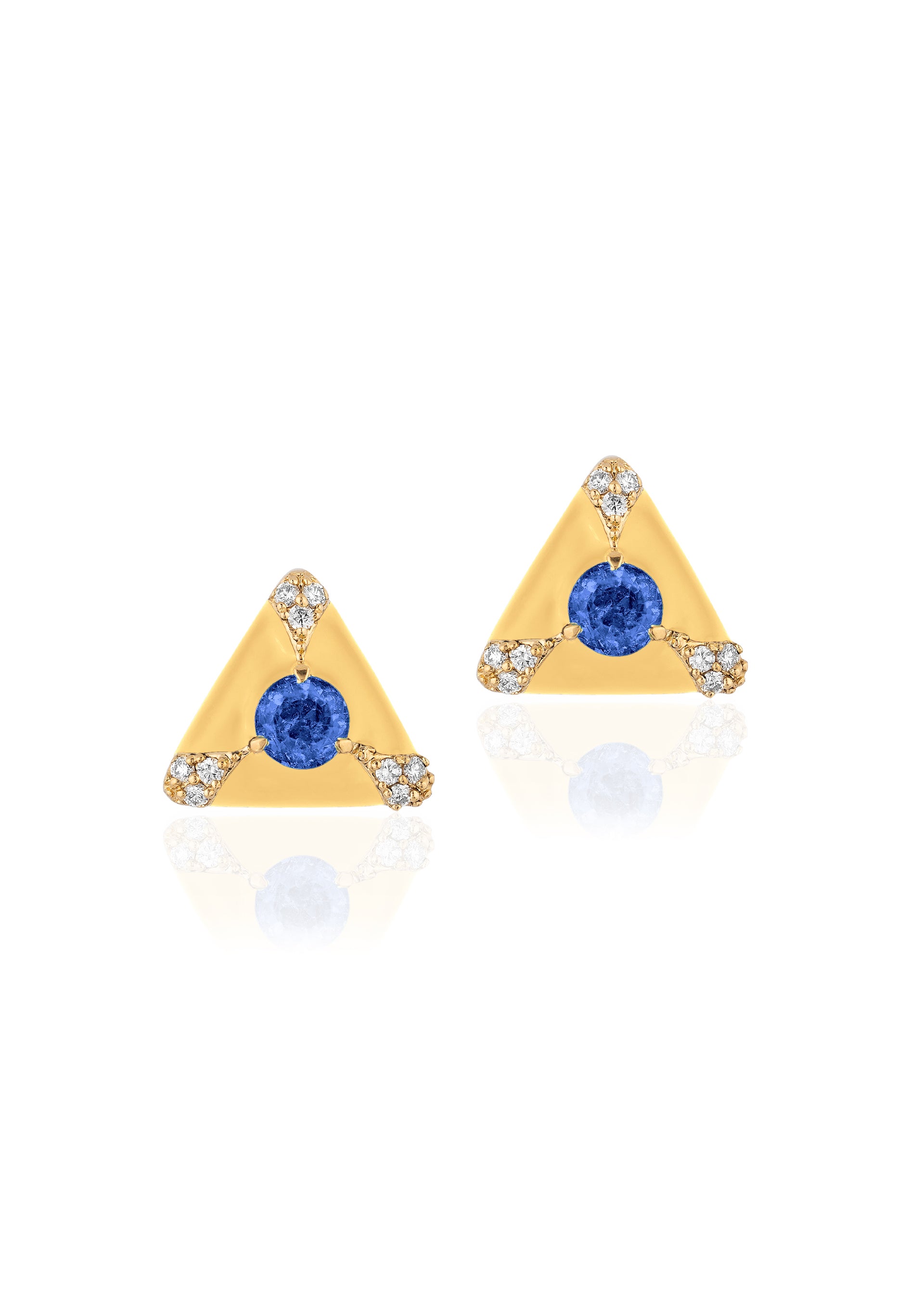Yellow gold-Sapphire