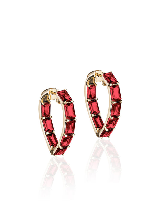Yellow gold-Garnet