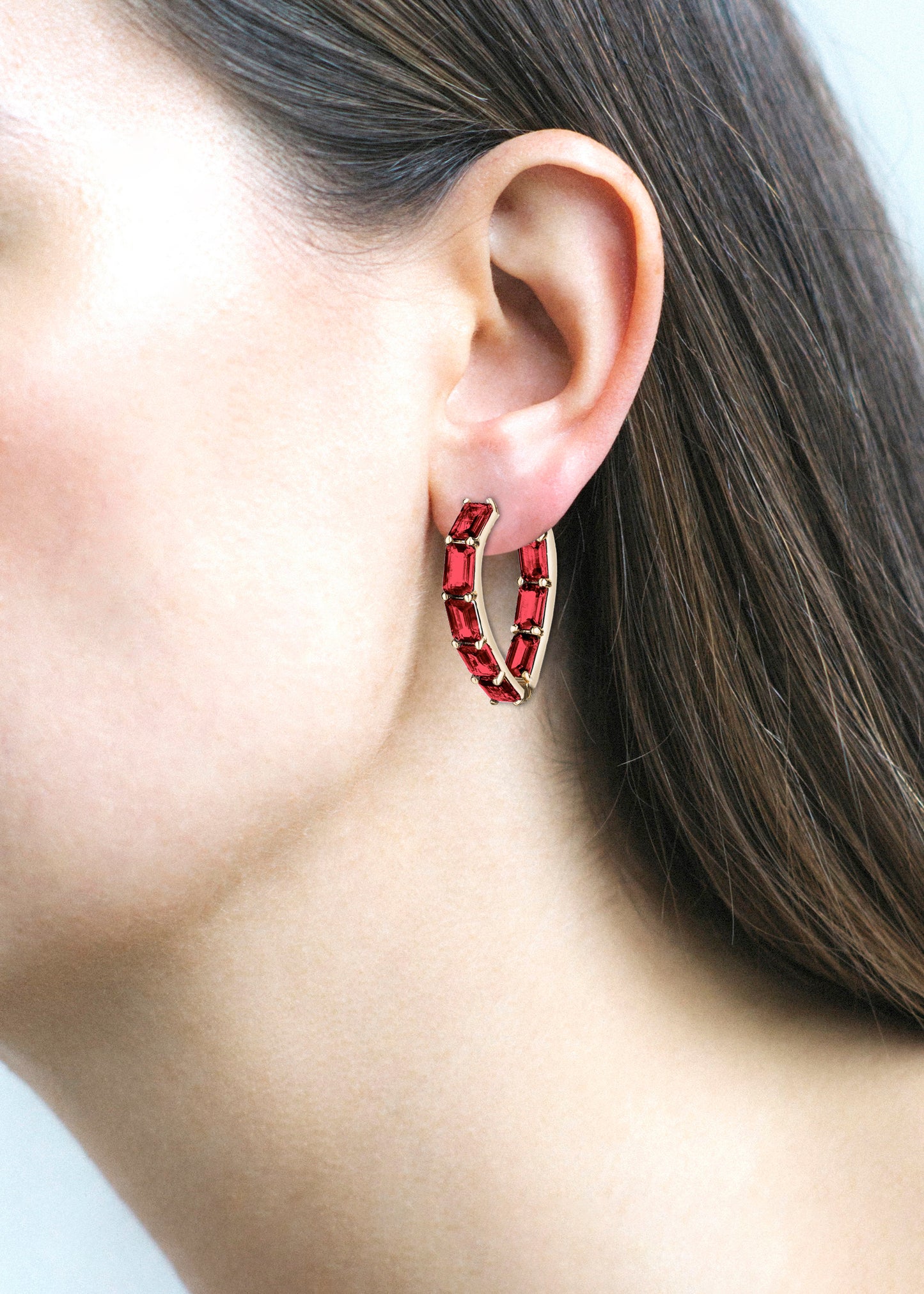Yellow gold-Garnet