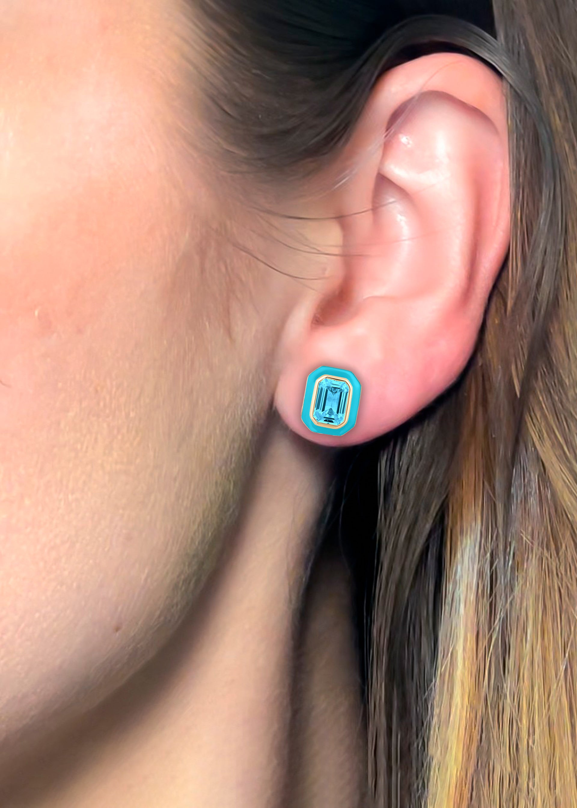 Blue Topaz with Turquoise