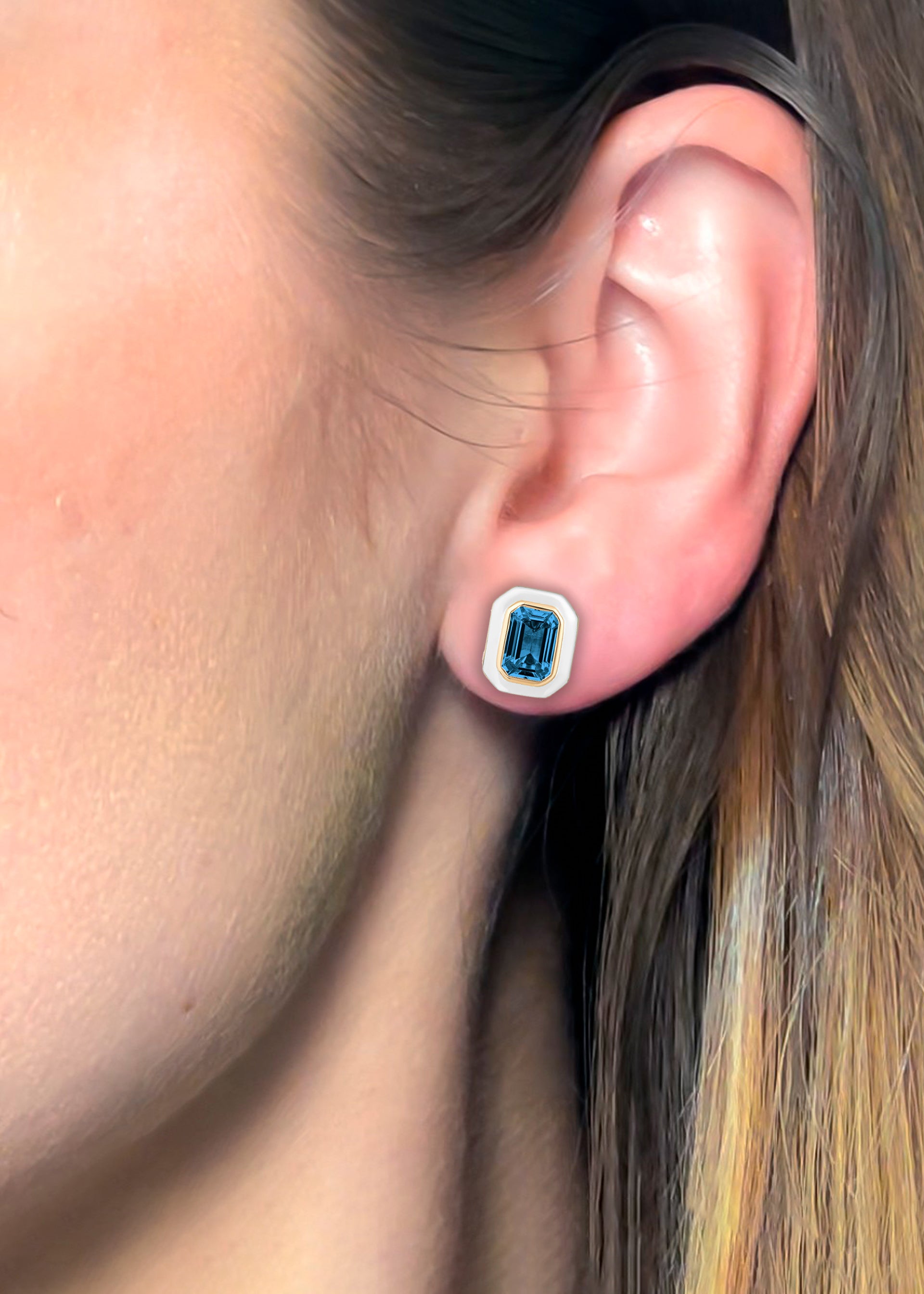 London Blue Topaz with White