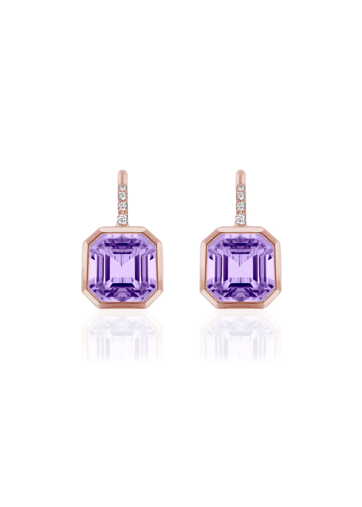 Rose gold-Lavender Amethyst