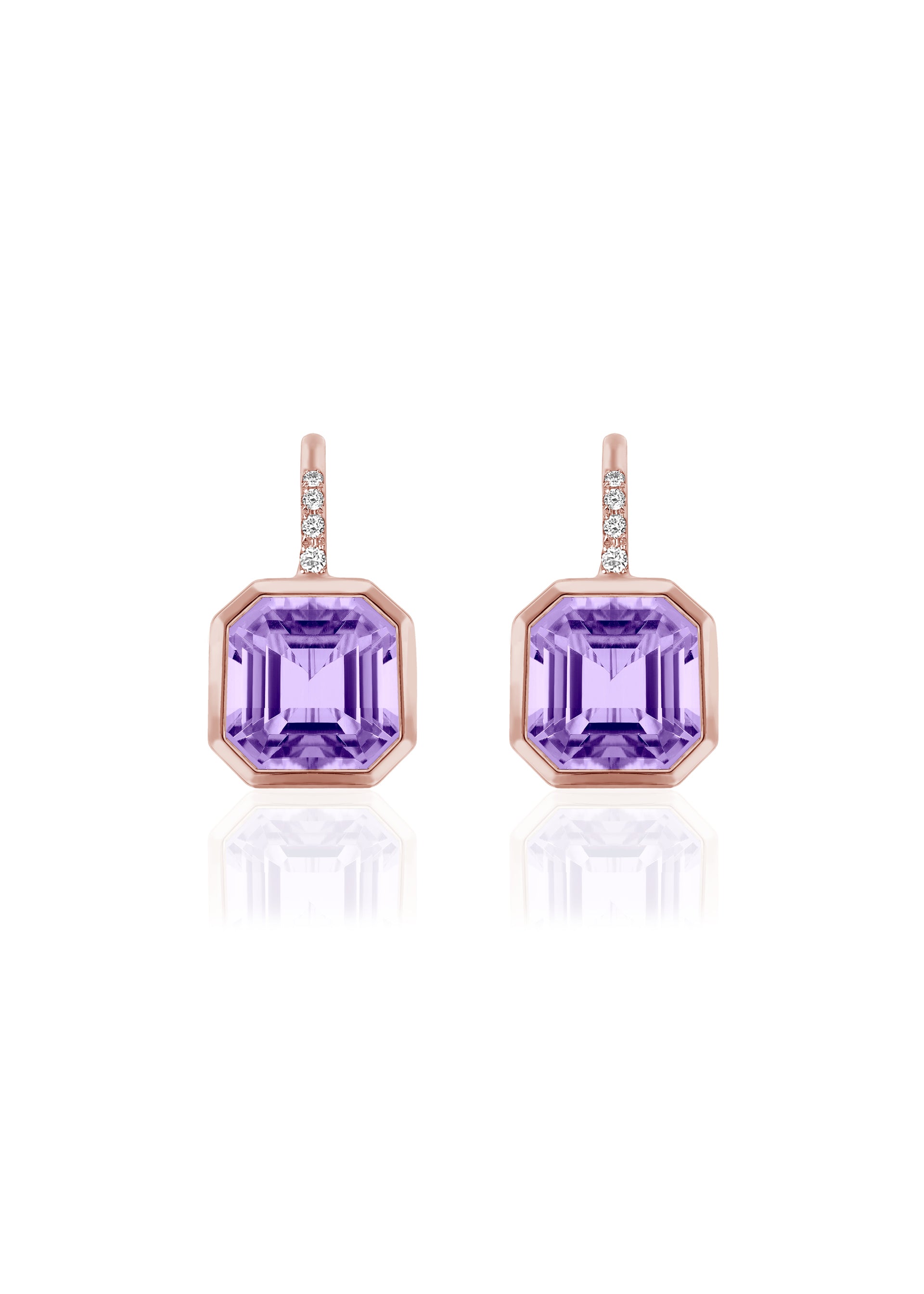 Rose gold-Lavender Amethyst