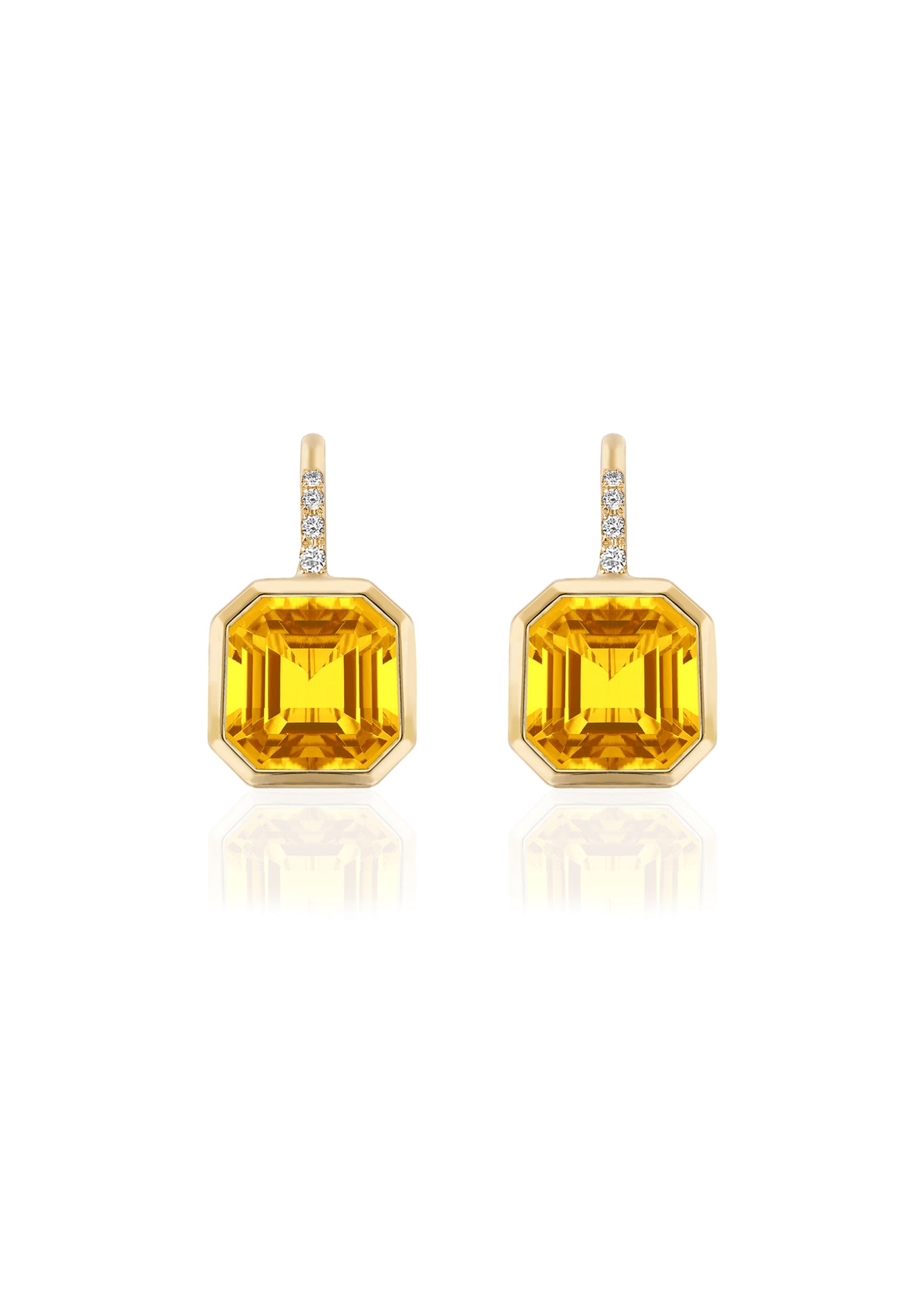 Yellow gold-Citrine