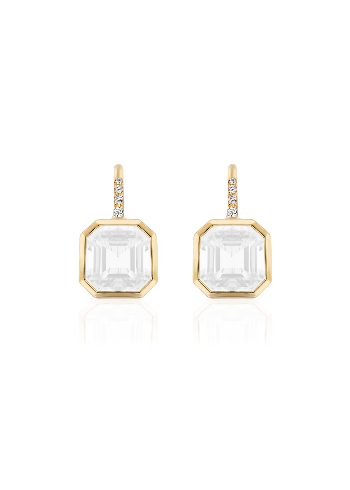 Yellow gold-Moon Quartz